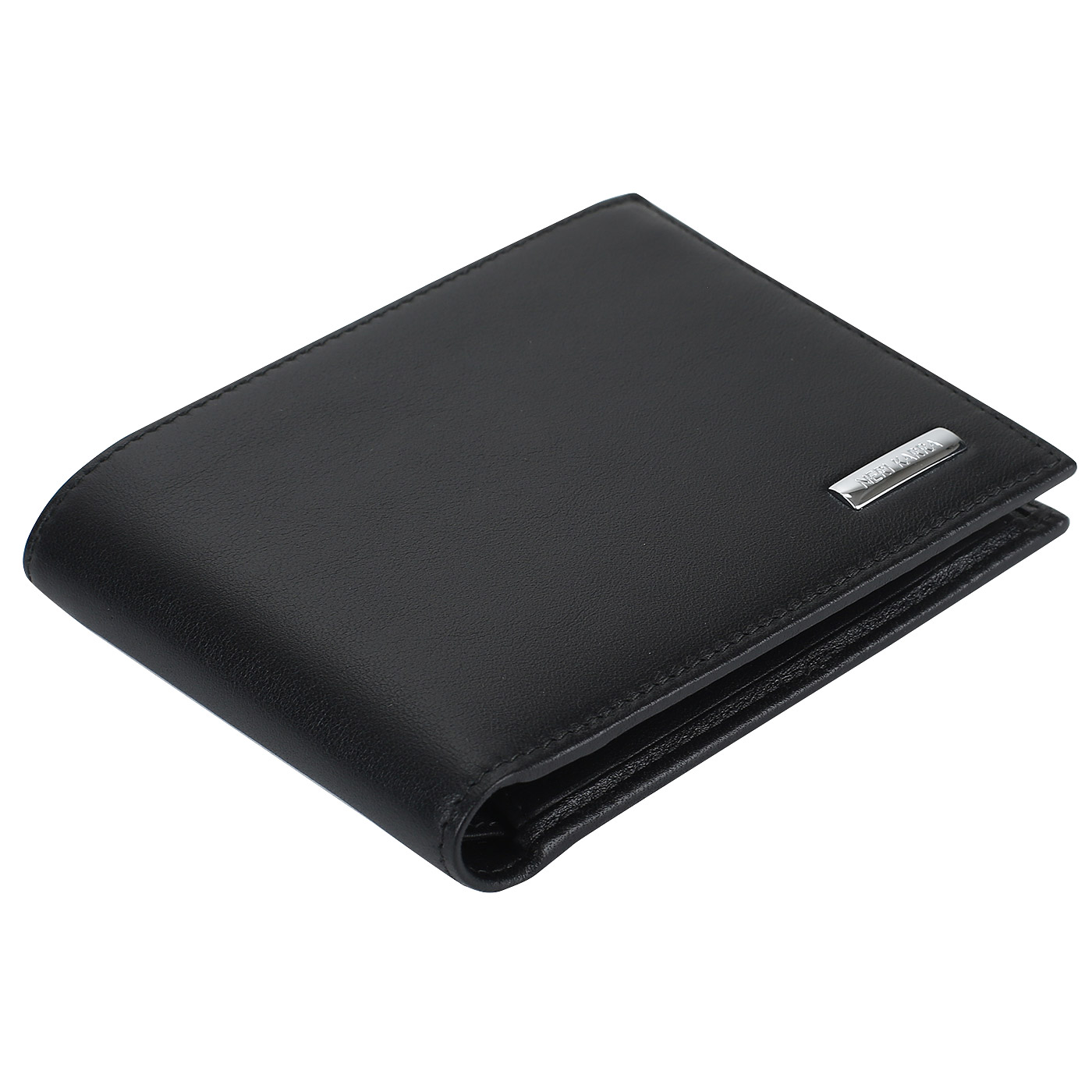 Черный кожаный кошелек Neri Karra 