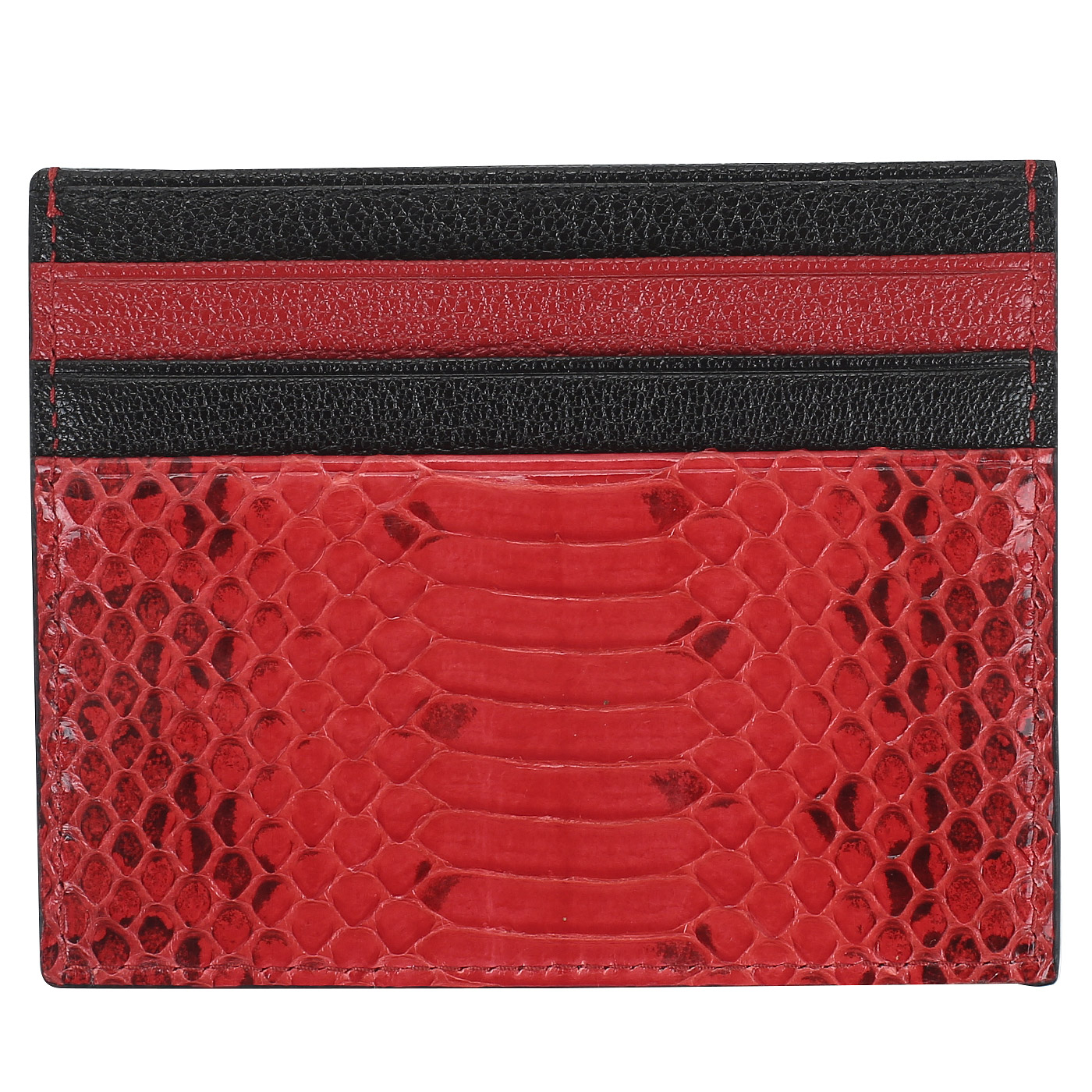 Визитница с отделкой под питона Neri Karra 
