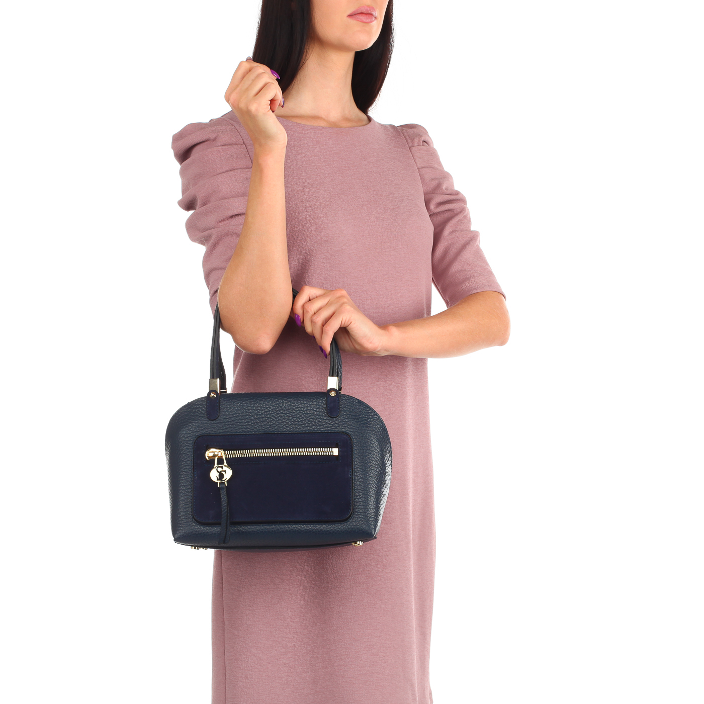 Классическая сумка из кожи Carlo Salvatelli Cervino