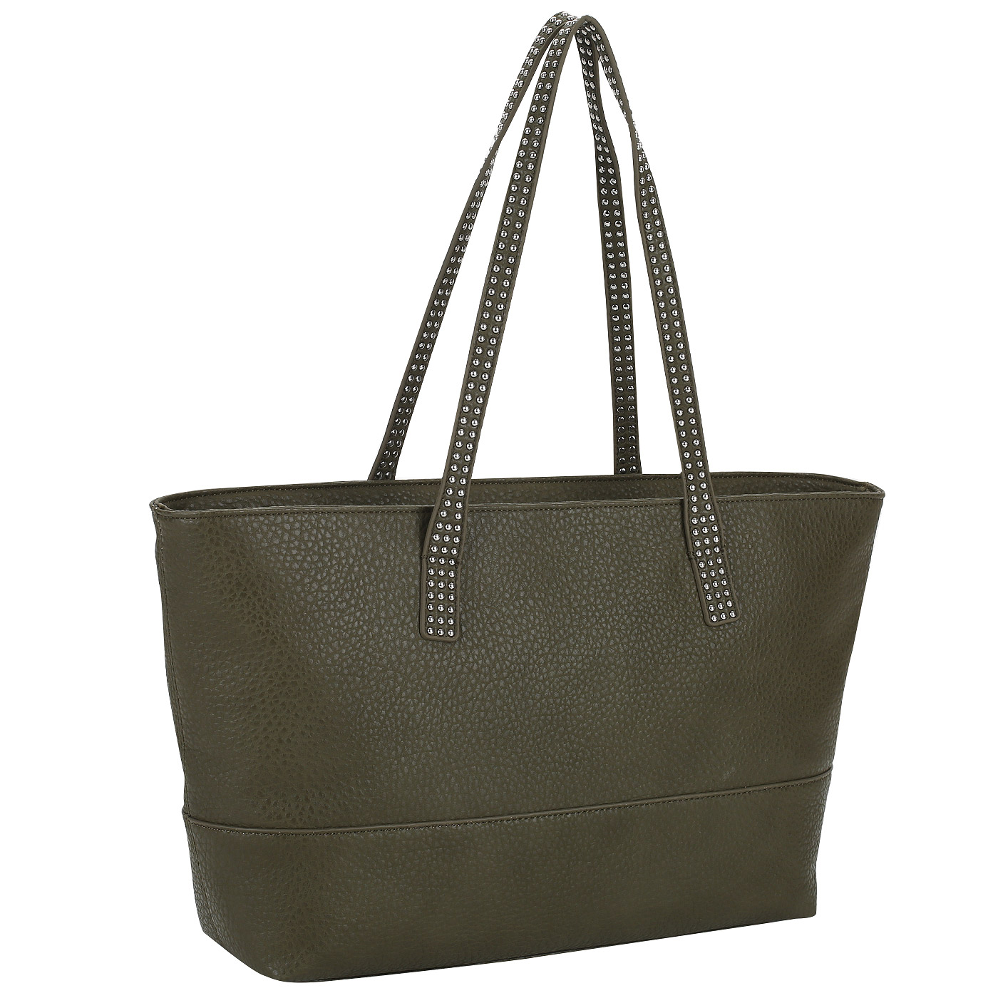 Вместительная сумка с длинными ручками Love Moschino Love Studs