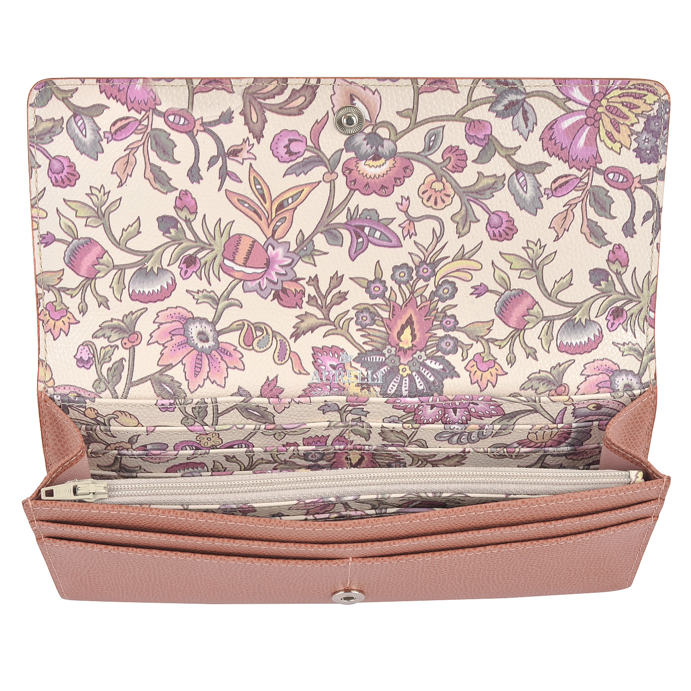 Женское кожаное портмоне со съемным кармашком Aurelli Alma fiore