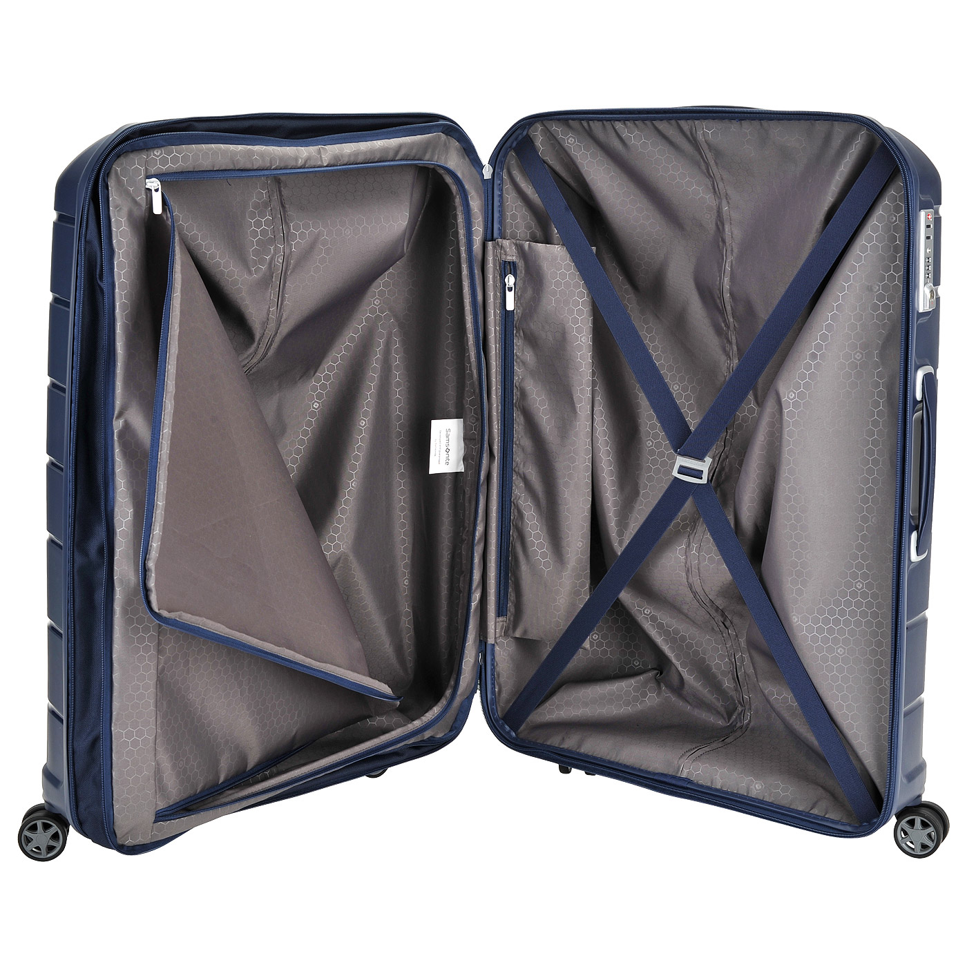 Чемодан большой L из полипропилена с кодовым замком Samsonite Flux