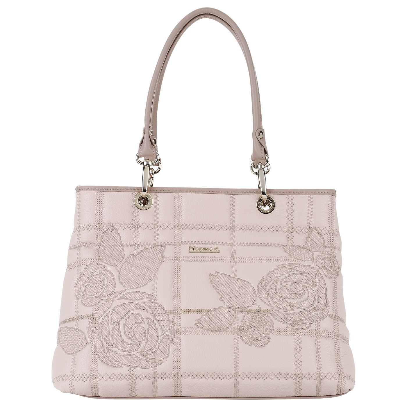 Marina Creazioni Стеганая сумка с вышивкой
