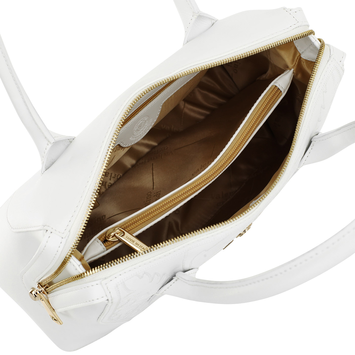 Сумка из белой кожи Valentino Orlandi Adele