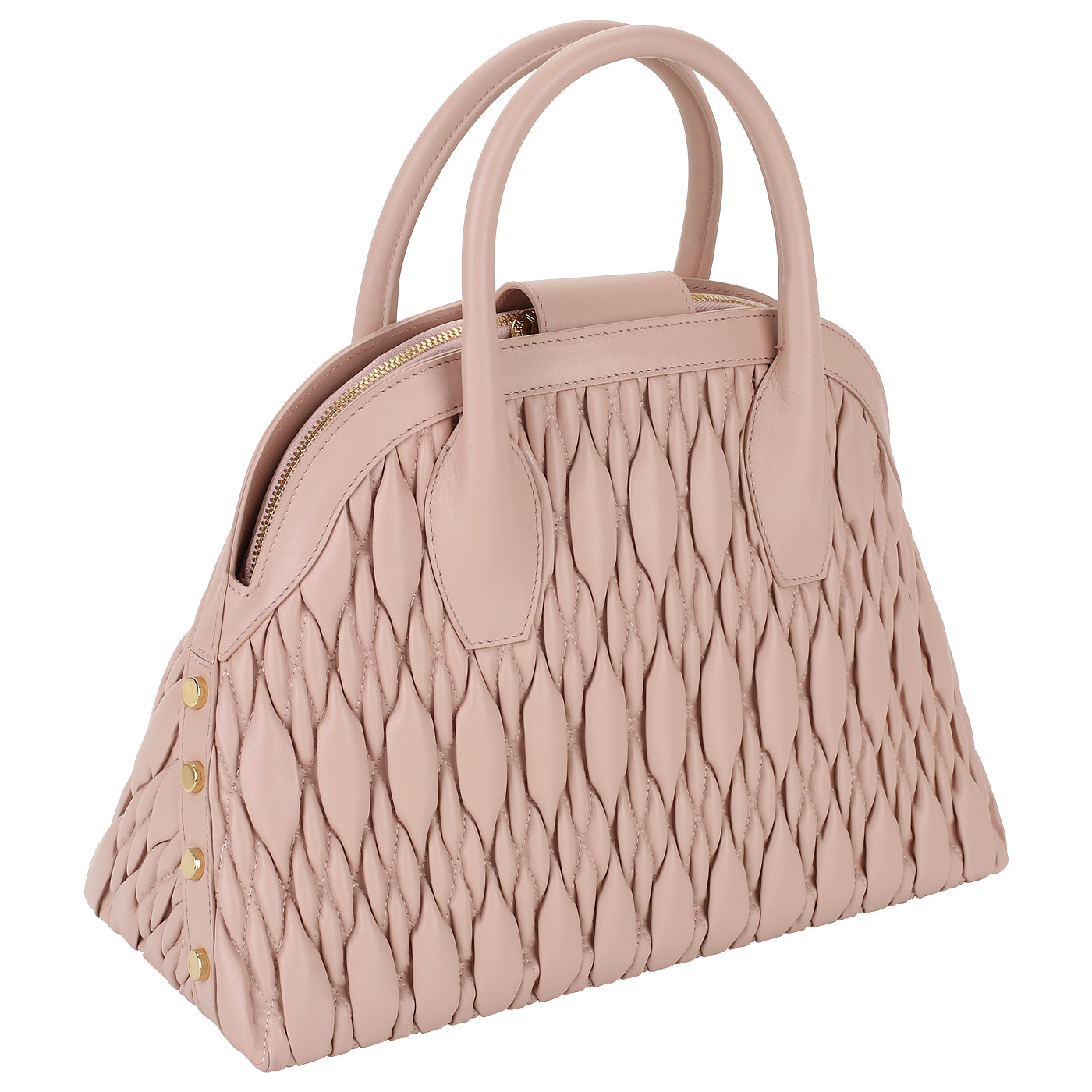 Розовая стеганая сумка Valentino Orlandi Kendal