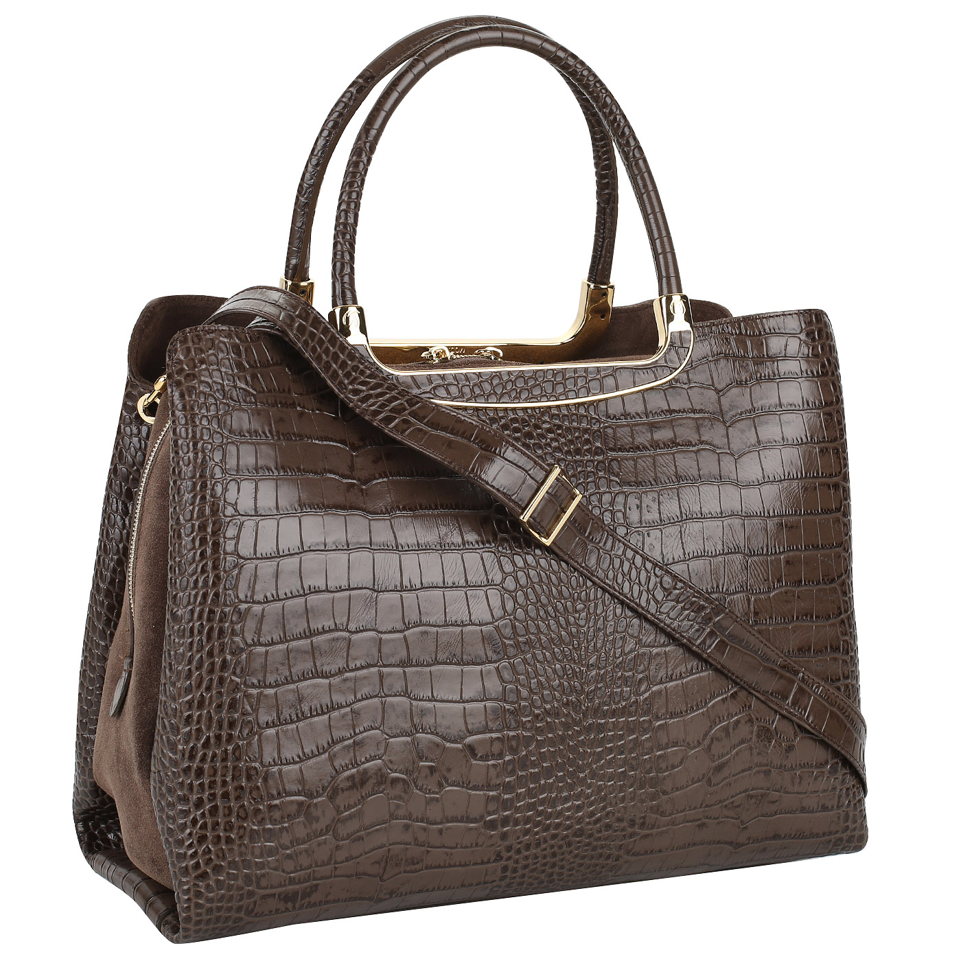 Кожаная сумка со съемным ремешком Gilda Tonelli Brunello Cam