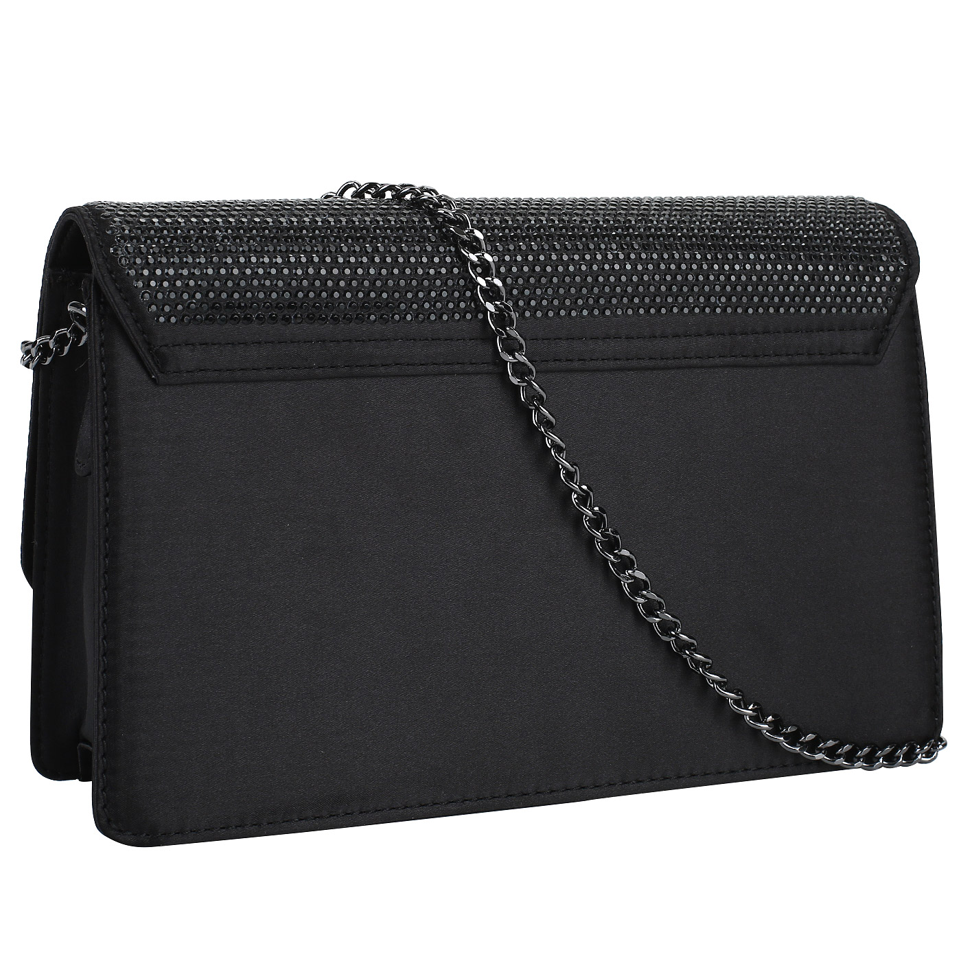 Черный клатч на цепочке Love Moschino Evening bag