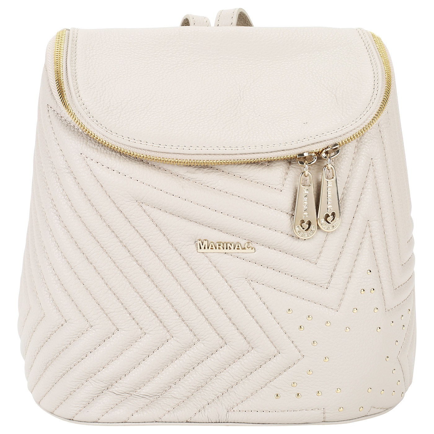 Marina Creazioni Стеганый рюкзак на молнии