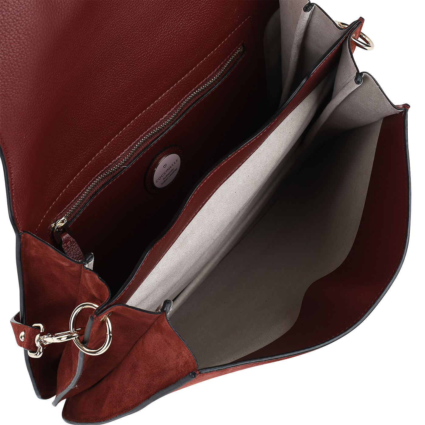 Замшевая сумка со съемным ремешком Coccinelle Jalouse suede