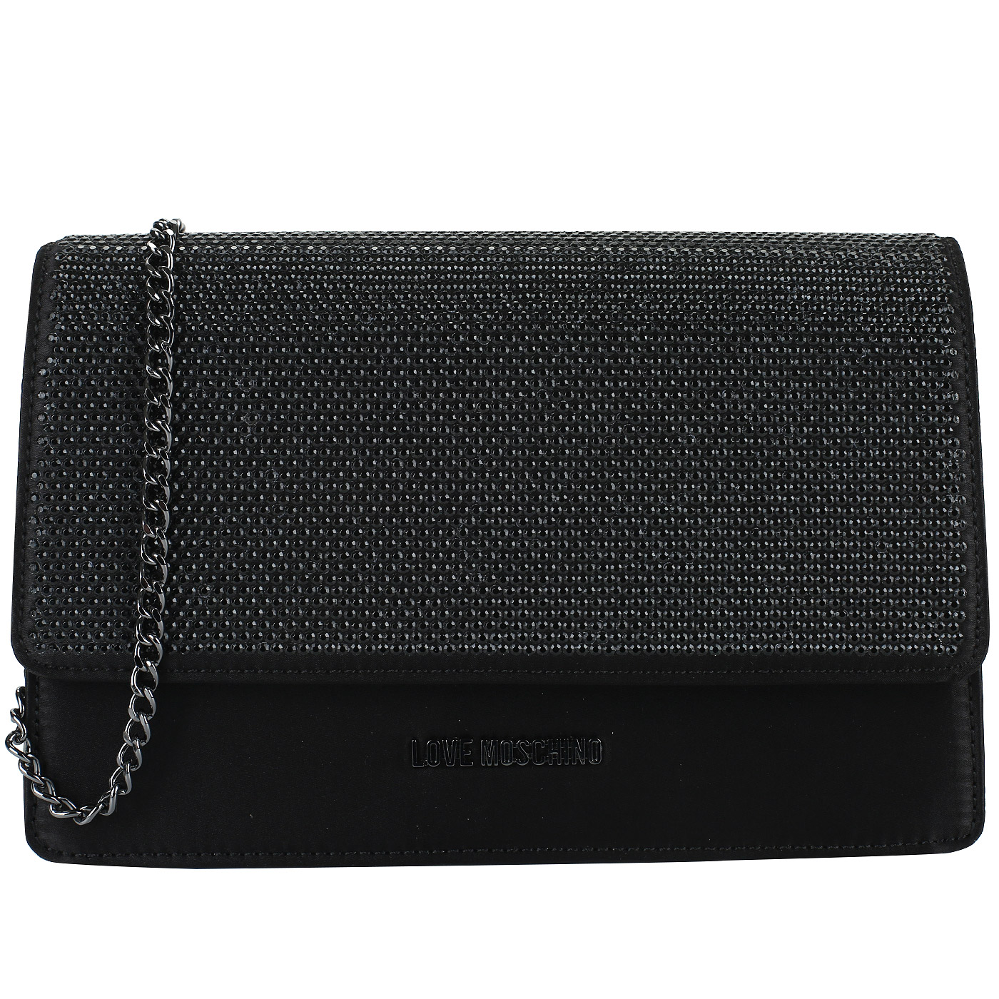 Love Moschino Черный клатч на цепочке