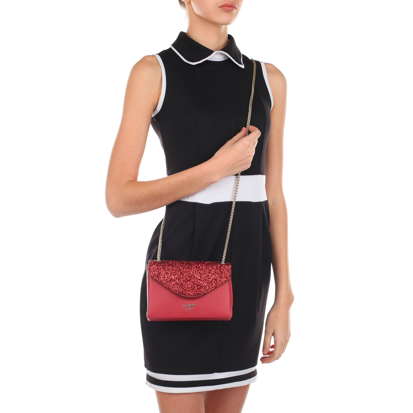Женская красная сумочка Guess Ever After