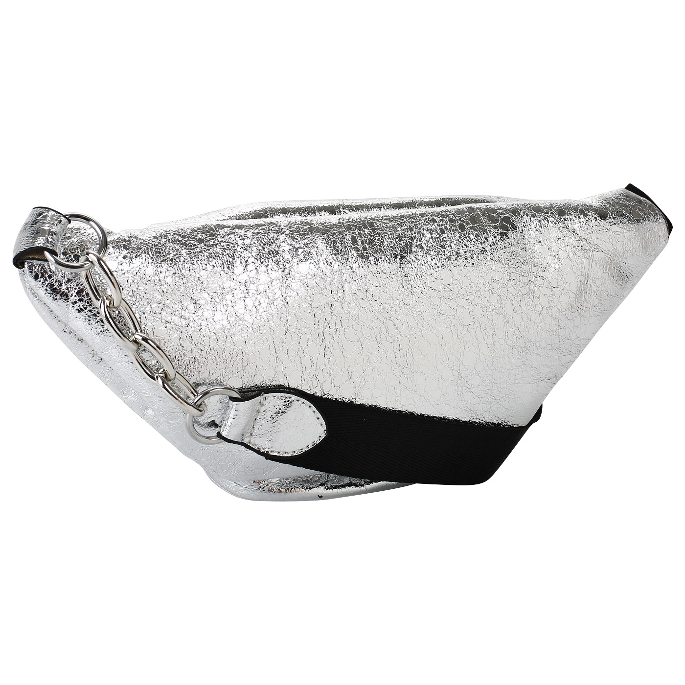 Серебристая поясная сумка Dispacci 