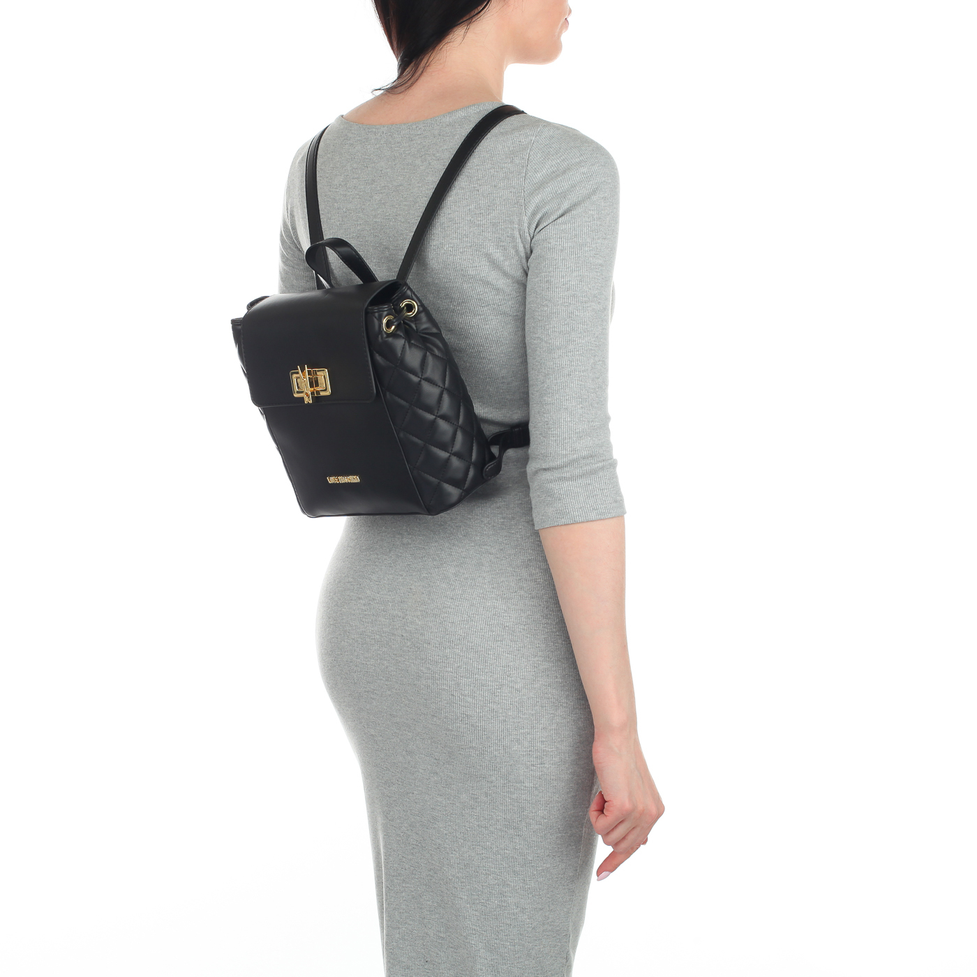 Женский рюкзак с откидным клапаном Love Moschino Fashion Quilted