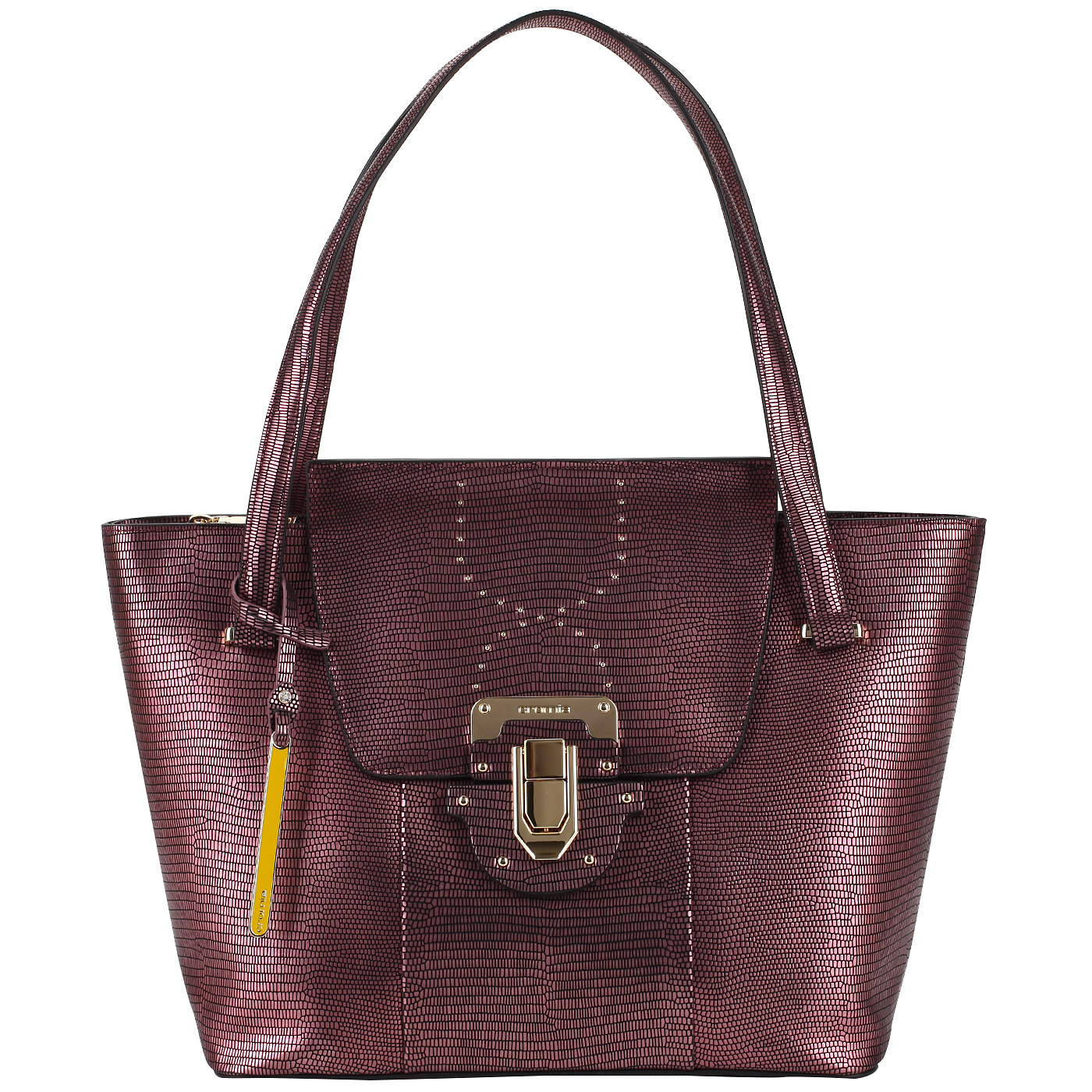 Cromia Кожаная сумка с откидным клапаном