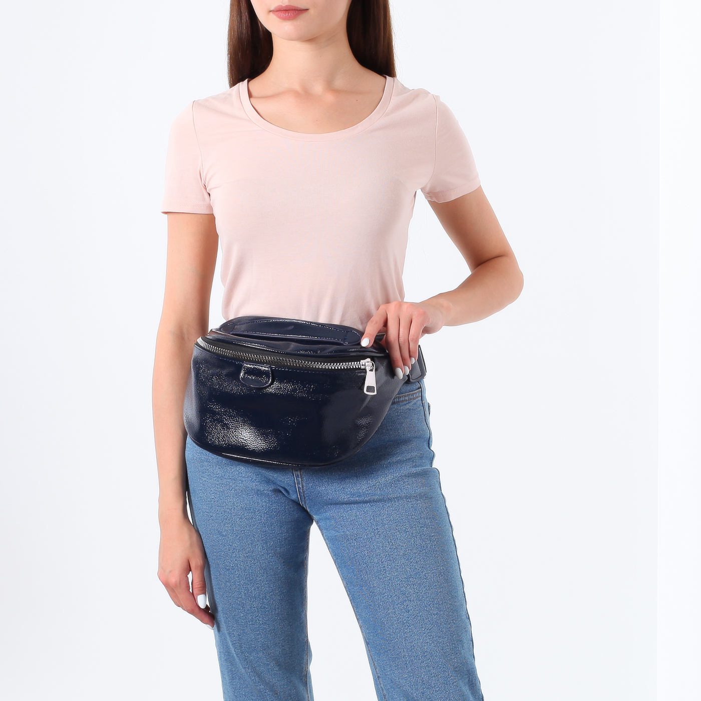 Темно-синяя поясная сумка Dispacci 