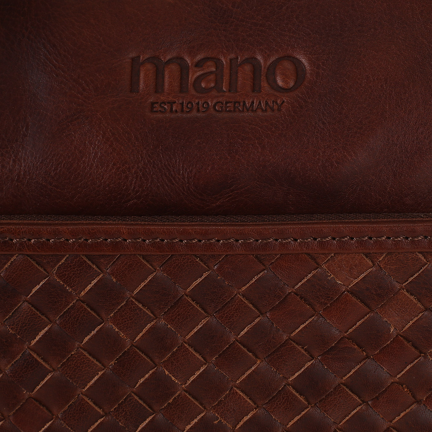 Кожаная сумка с плетением Mano Don Luca