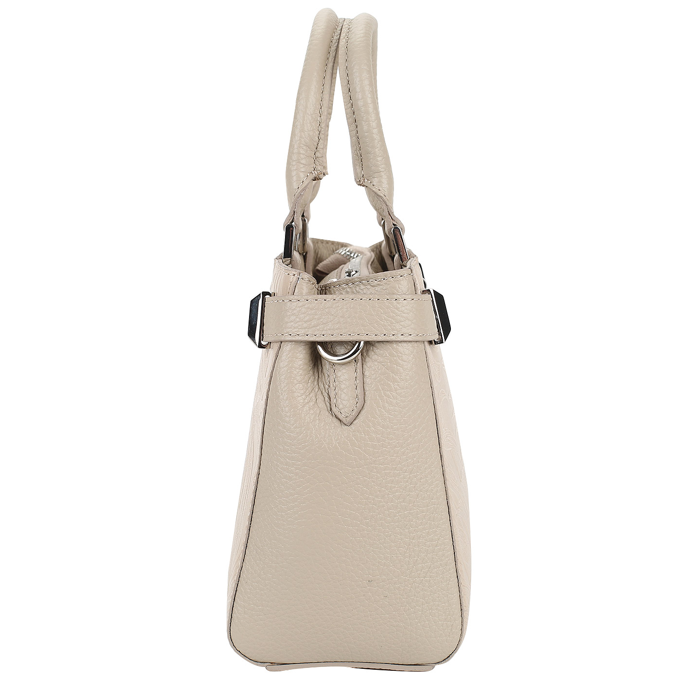 Бежевая сумочка из натуральной кожи Chatte 