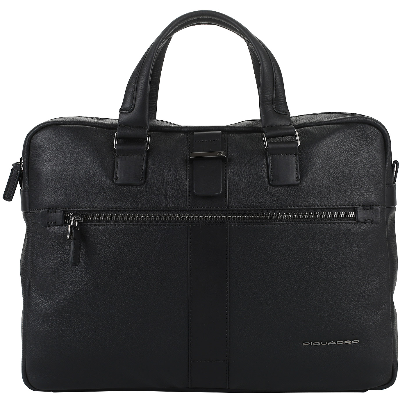 Piquadro Деловая сумка из черной кожи