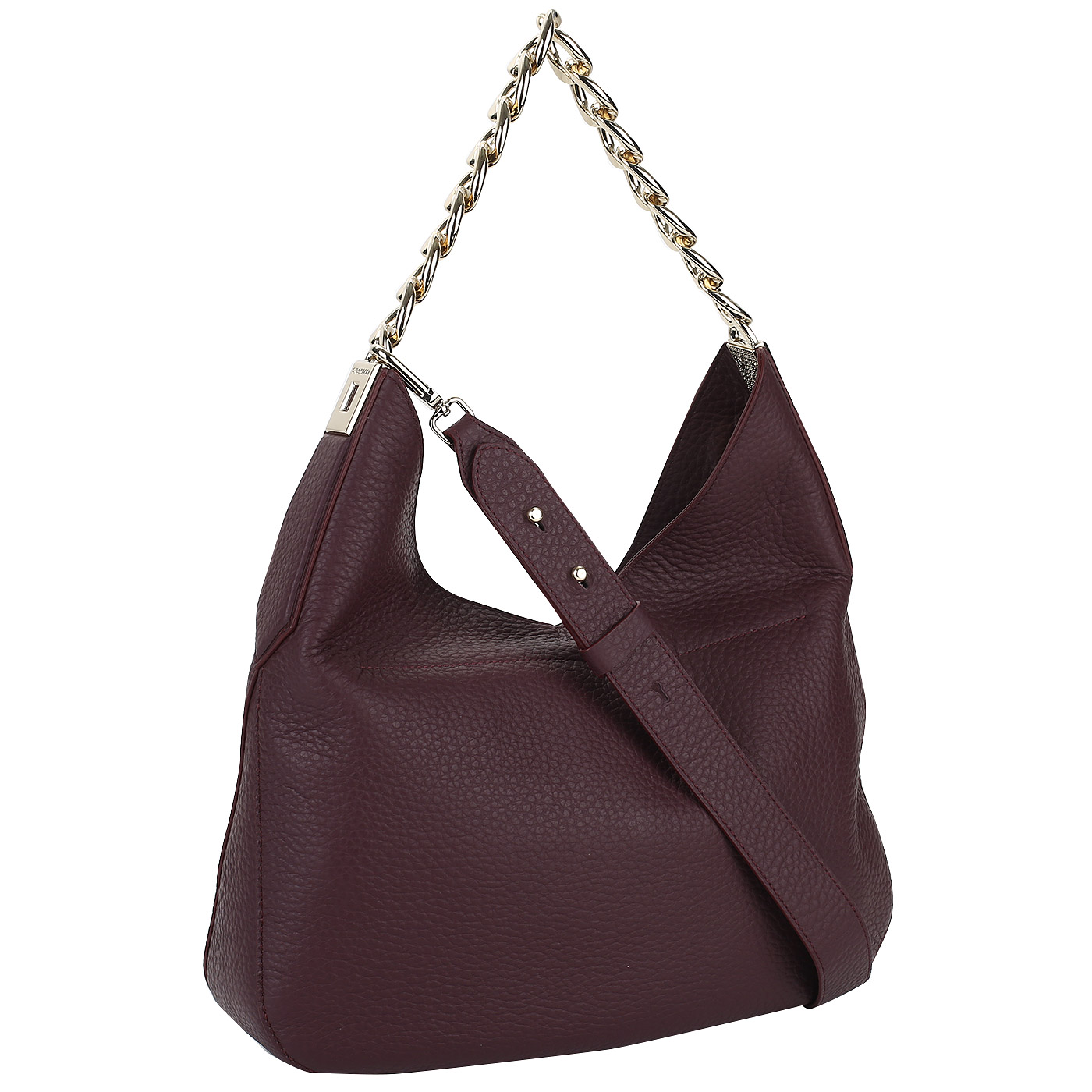 Кожаная сумка с декоративной ручкой Gironacci 