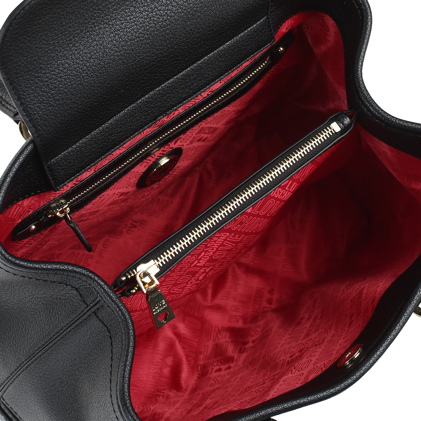 Сумка на магнитной кнопке Love Moschino Lettering LM