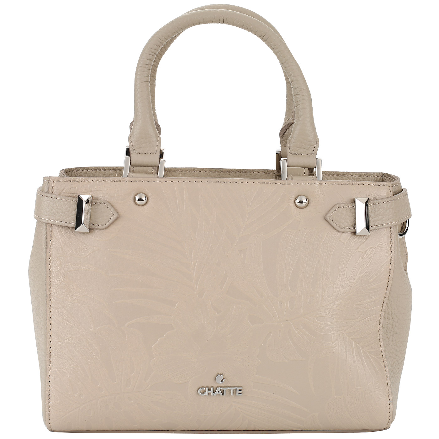 Chatte Бежевая сумочка из натуральной кожи