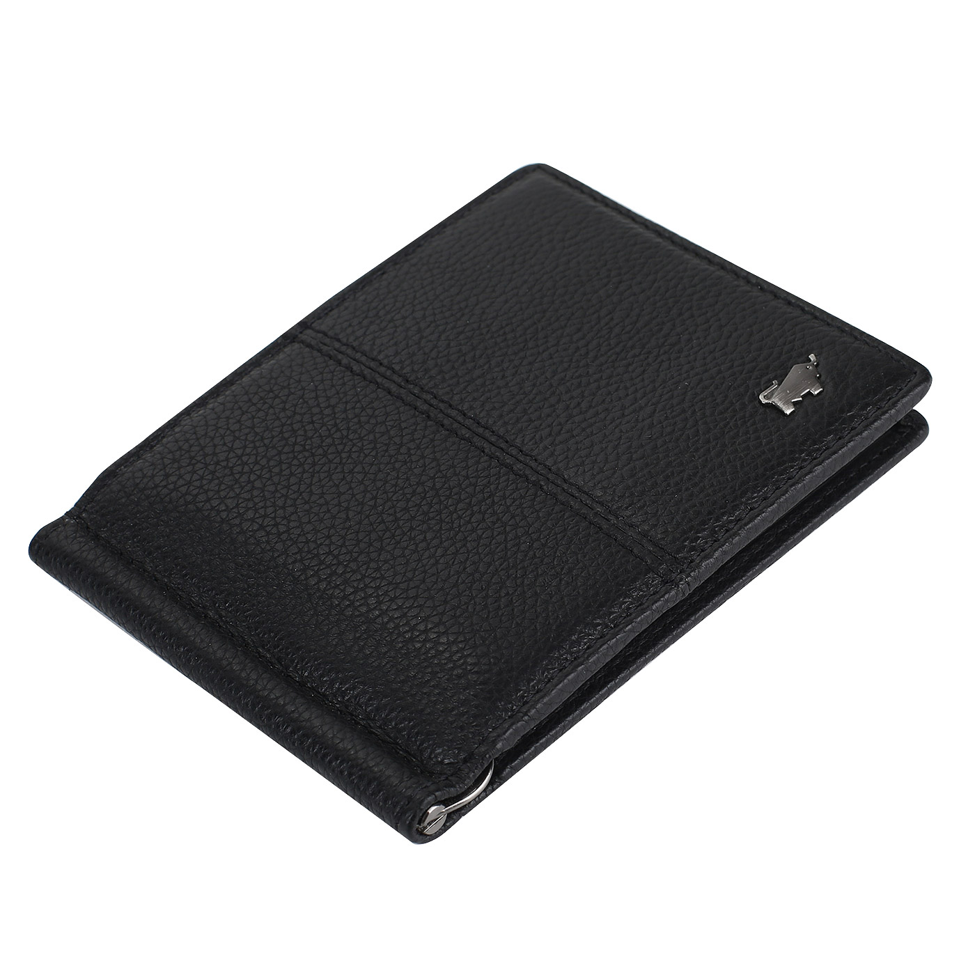 Зажим для денег из черной кожи Braun Buffel Varese