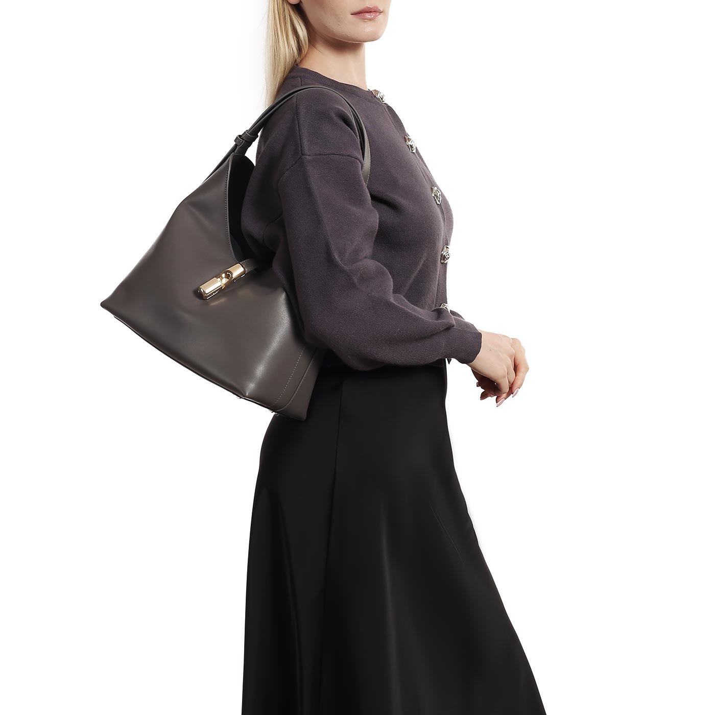 Кожаная сумка Furla Goccia