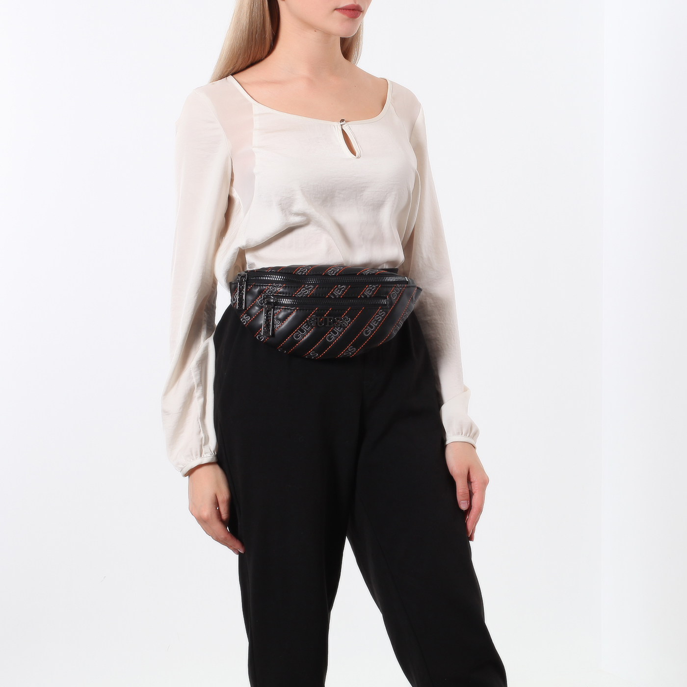 Поясная сумка с логотипом бренда Guess Ronnie