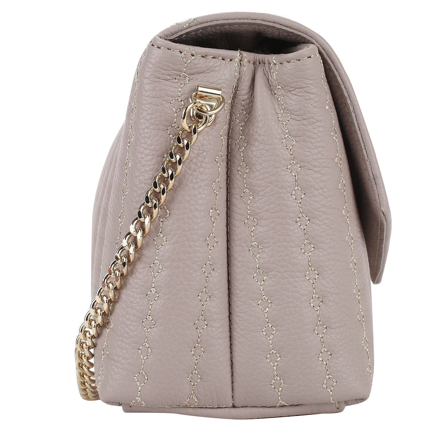 Стеганая кожаная сумочка Marina Creazioni 