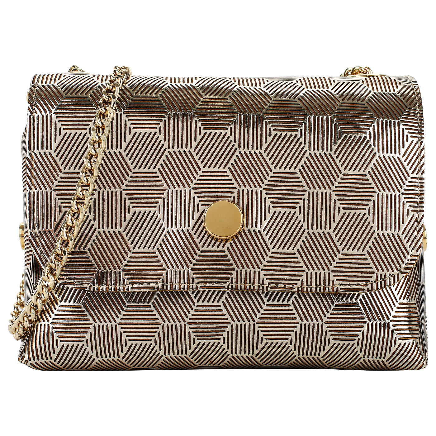 Gilda Tonelli Золотистая сумочка через плечо