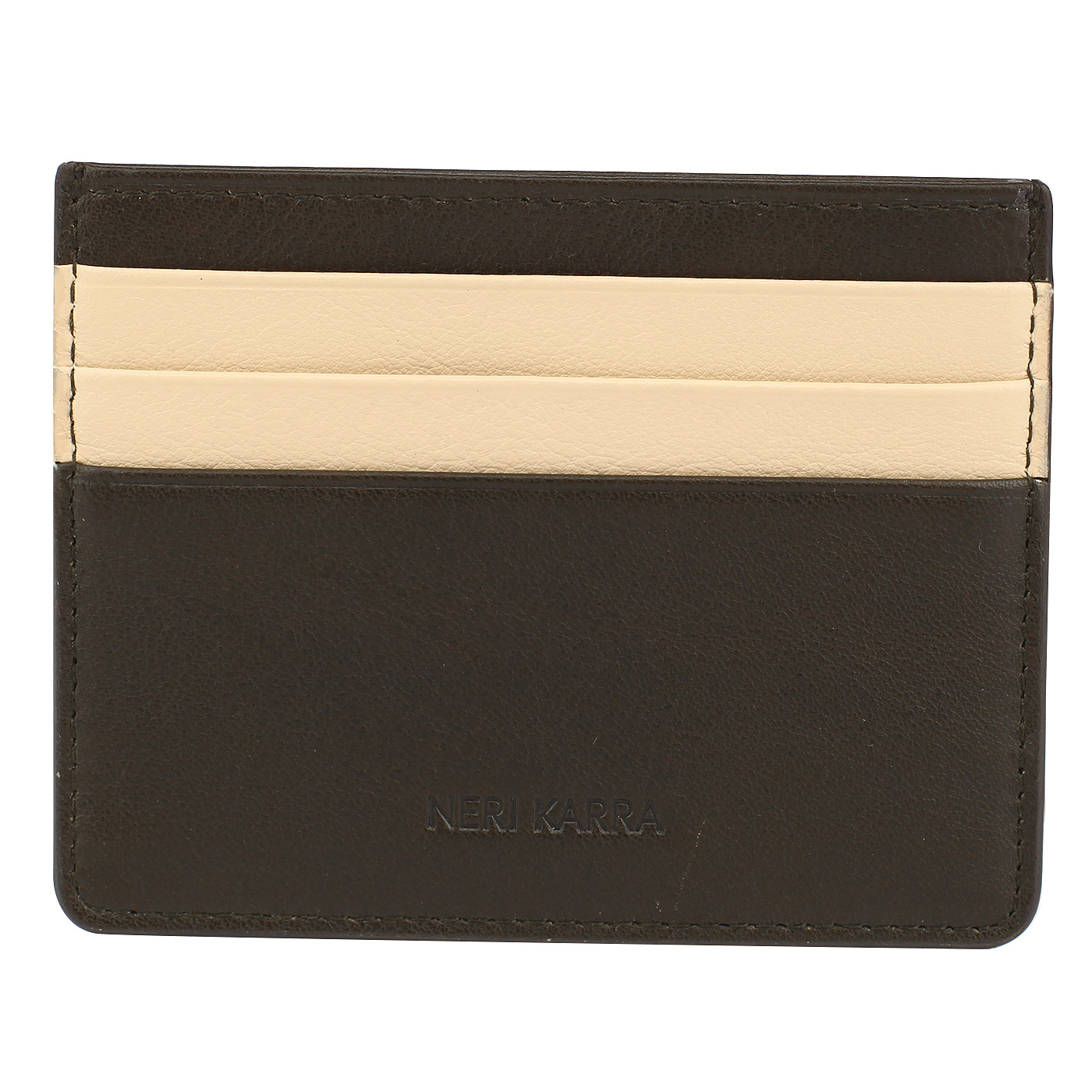 Neri Karra Визитница из коричневой кожи