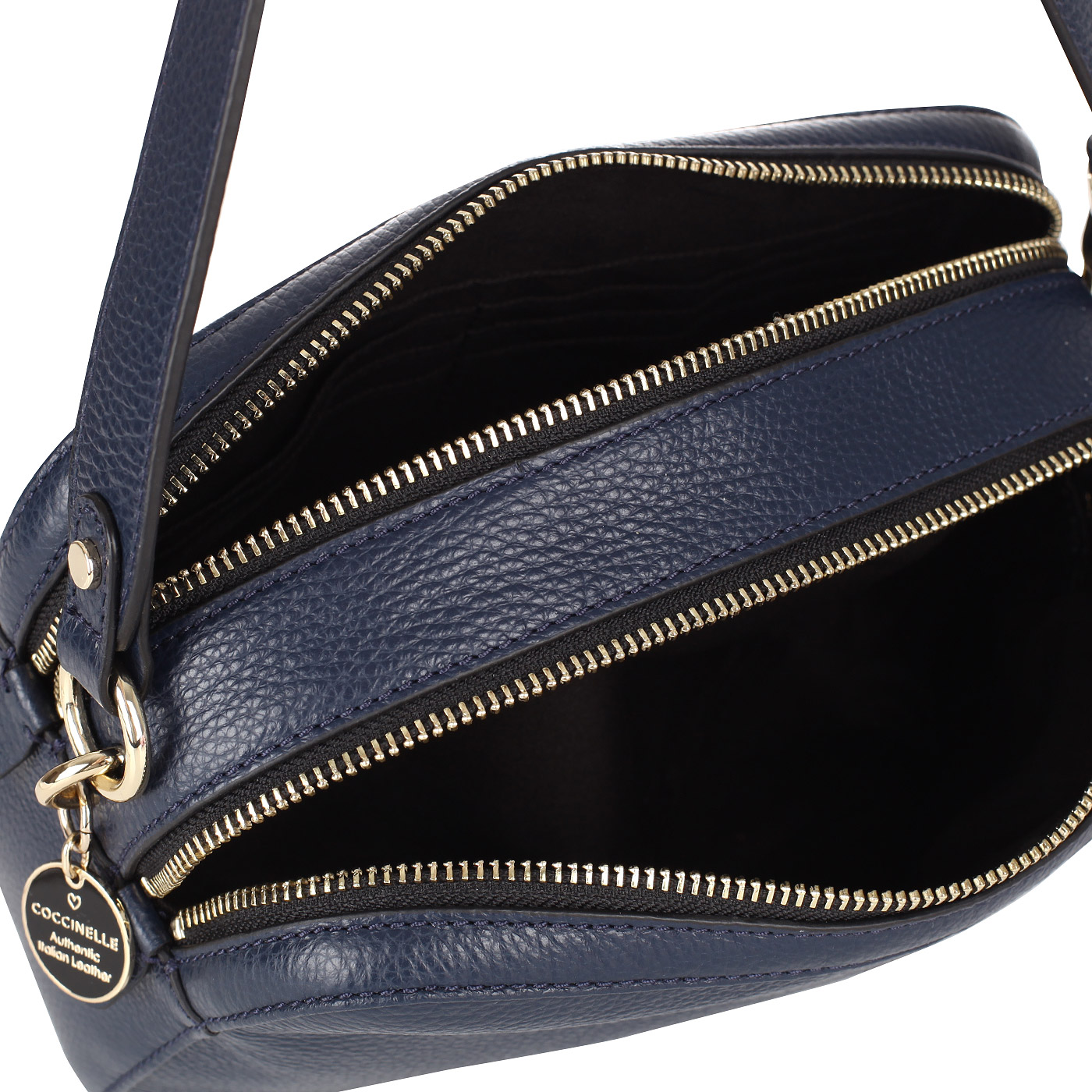 Кожаная сумочка с двумя отделами Coccinelle Alpha