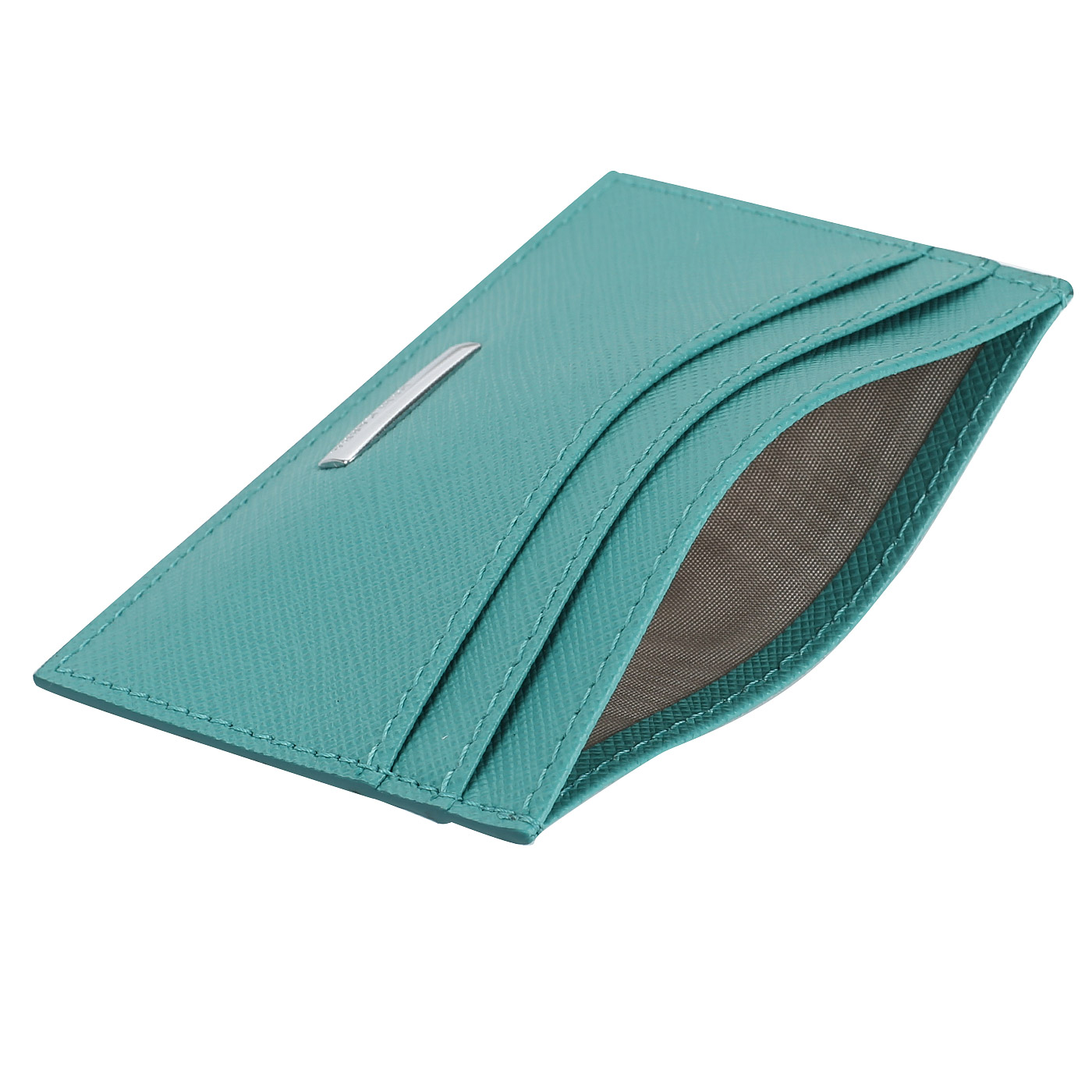 Визитница из сафьяна без застежки Neri Karra 