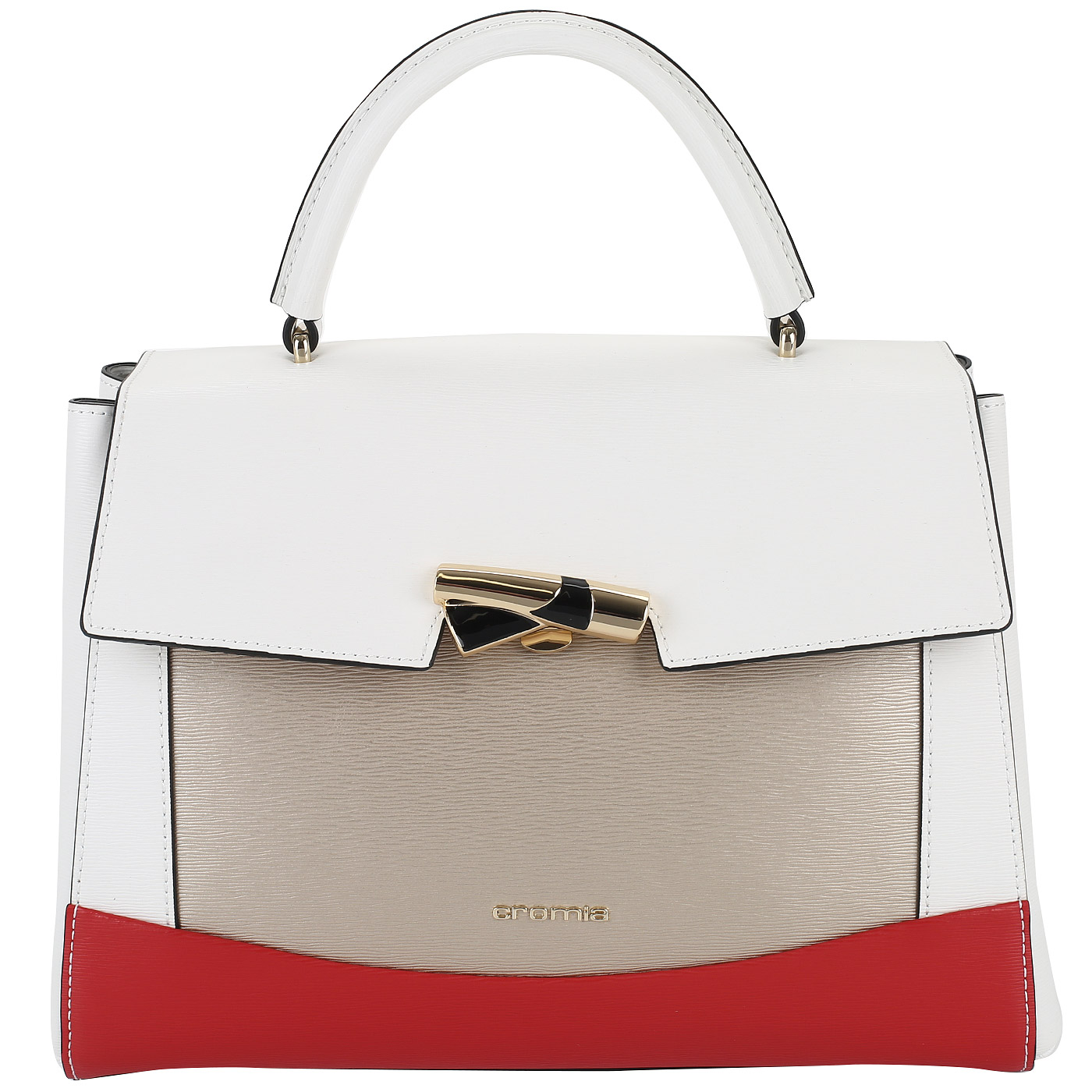 Cromia Тисненая сумка-сэтчел