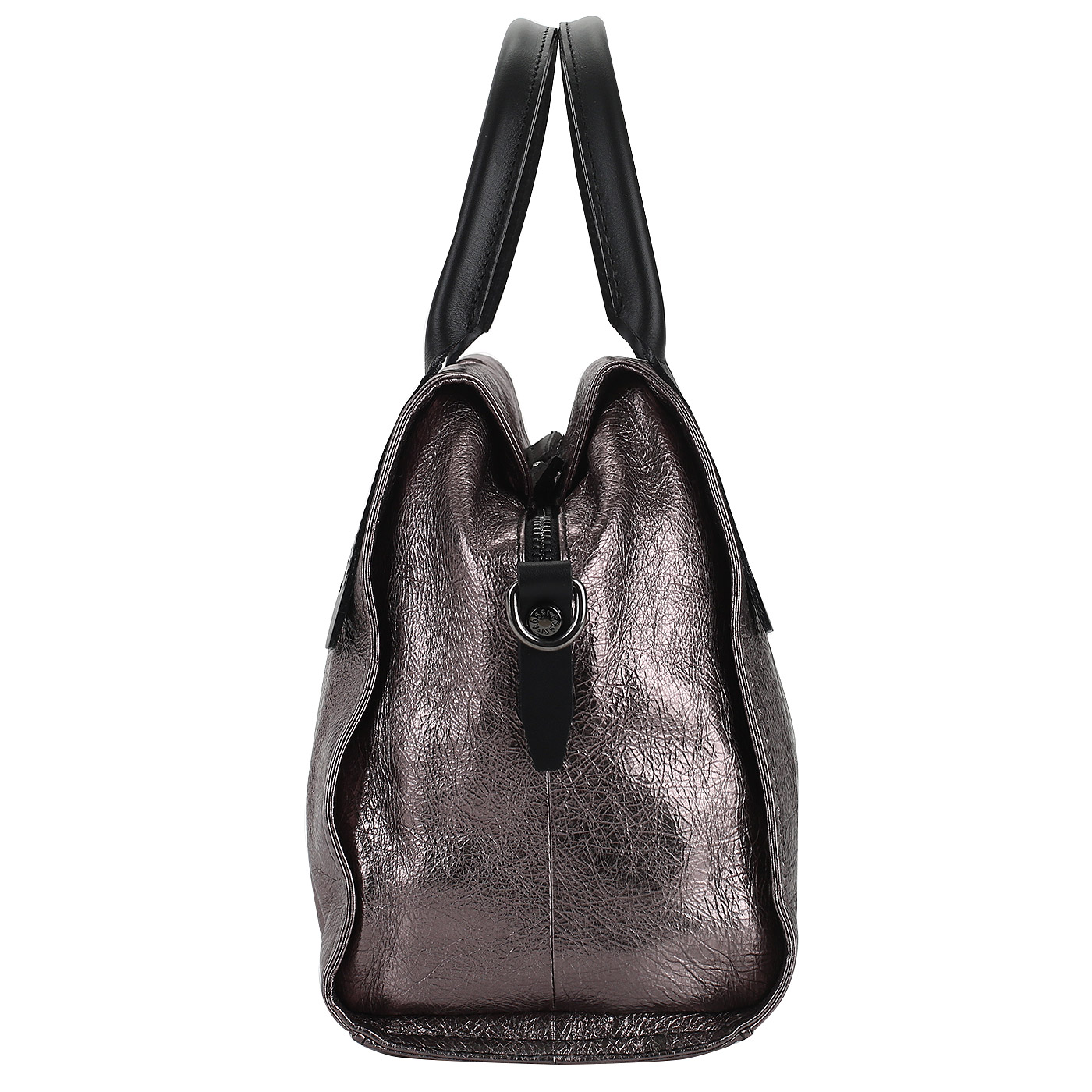 Сумка из ламинированной кожи Bruno Rossi 