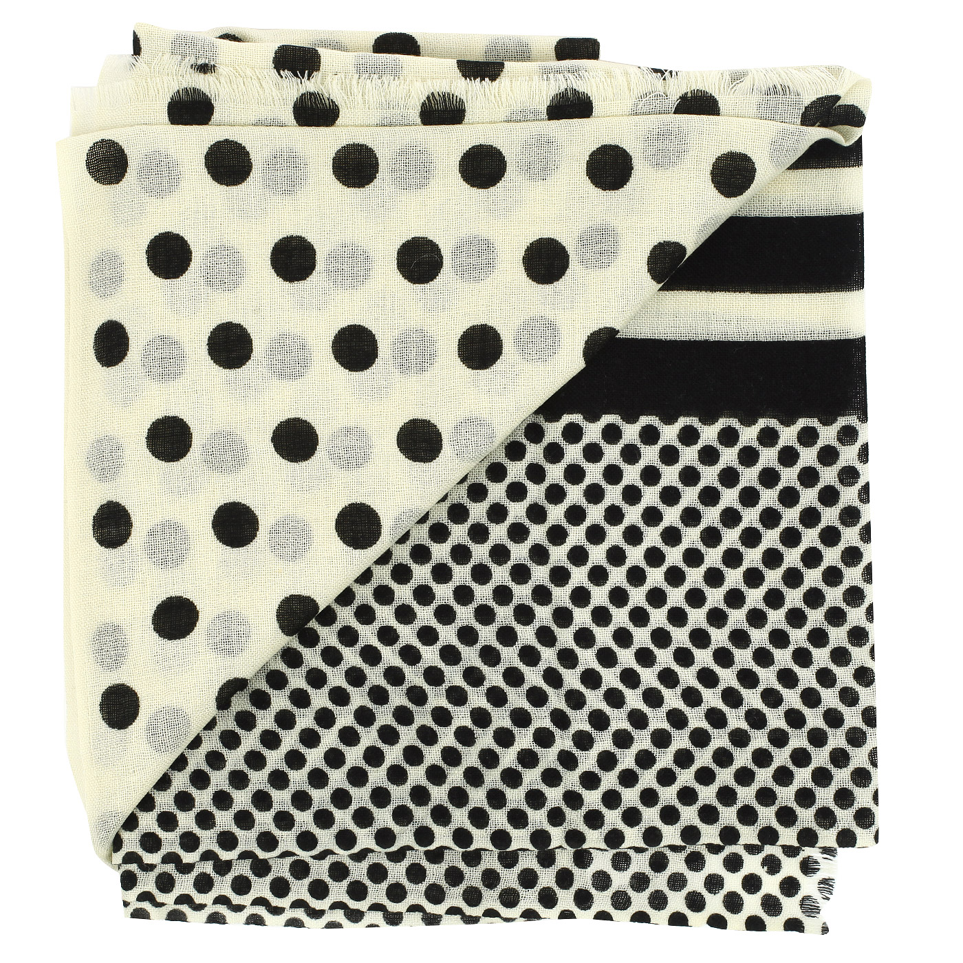 Черно-белый палантин Dispacci 