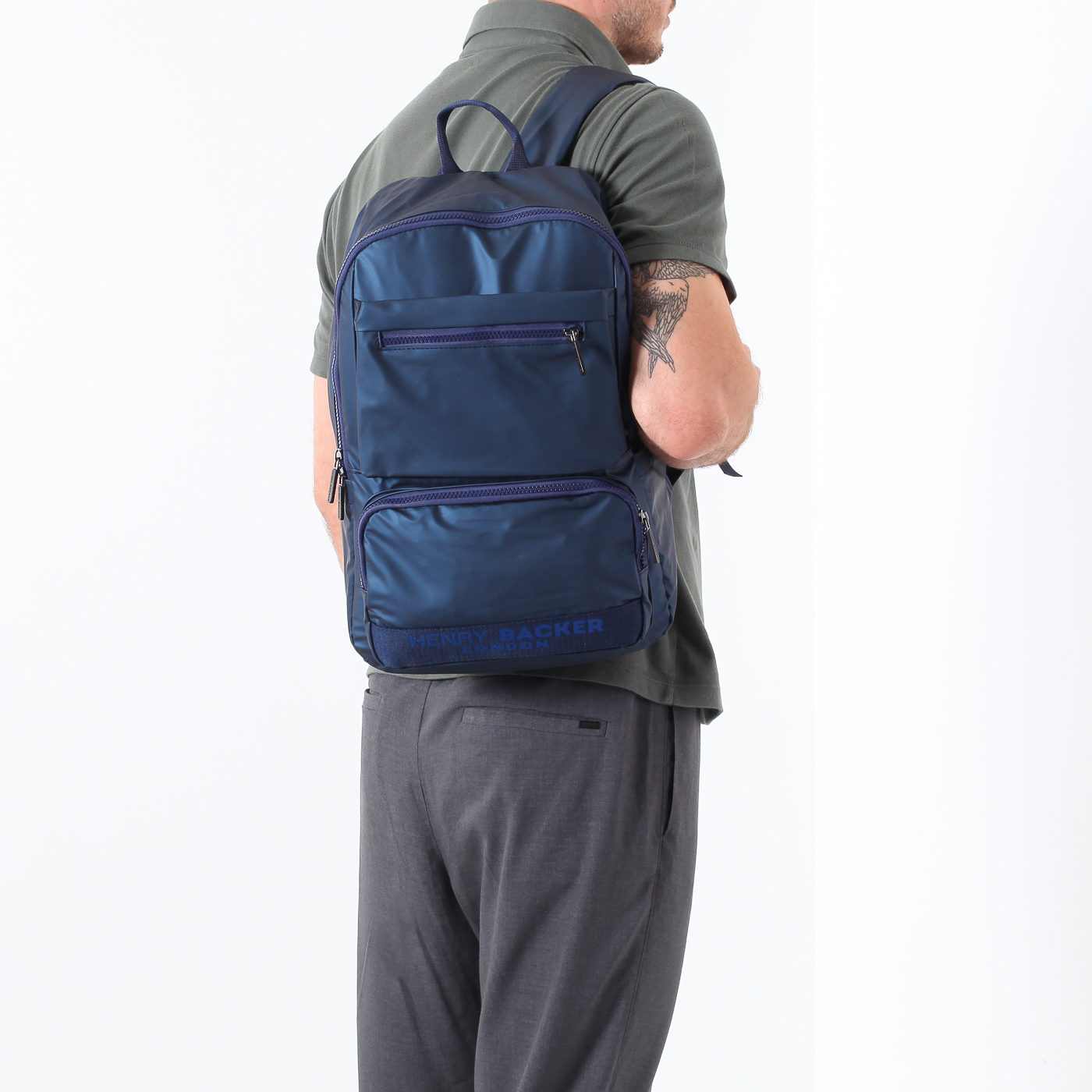 Рюкзак на двойной молнии Henry Backer 