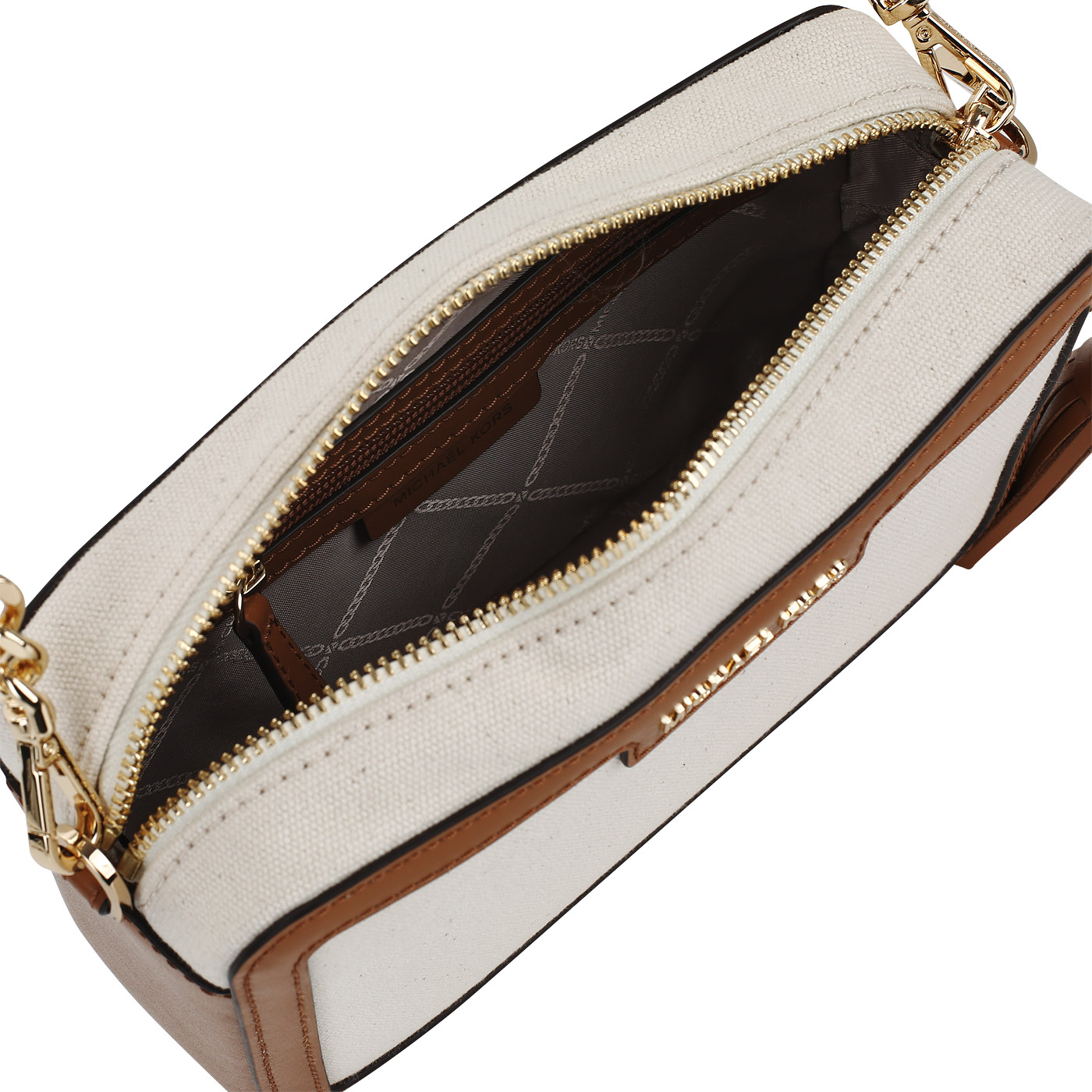 Сумка из текстиля и кожи Michael Kors Crossbodies