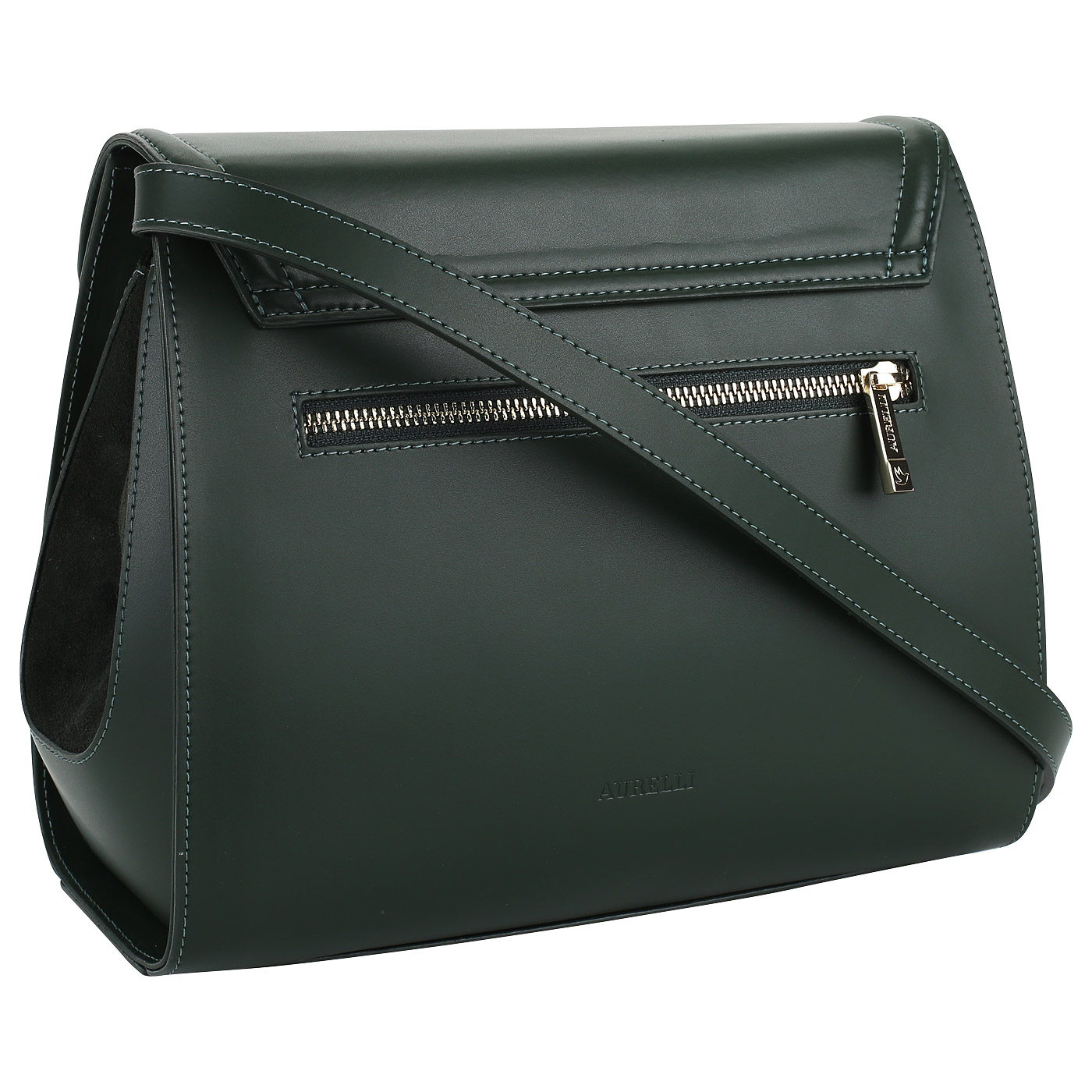 Кожаная сумочка с плечевым ремешком Aurelli Shine