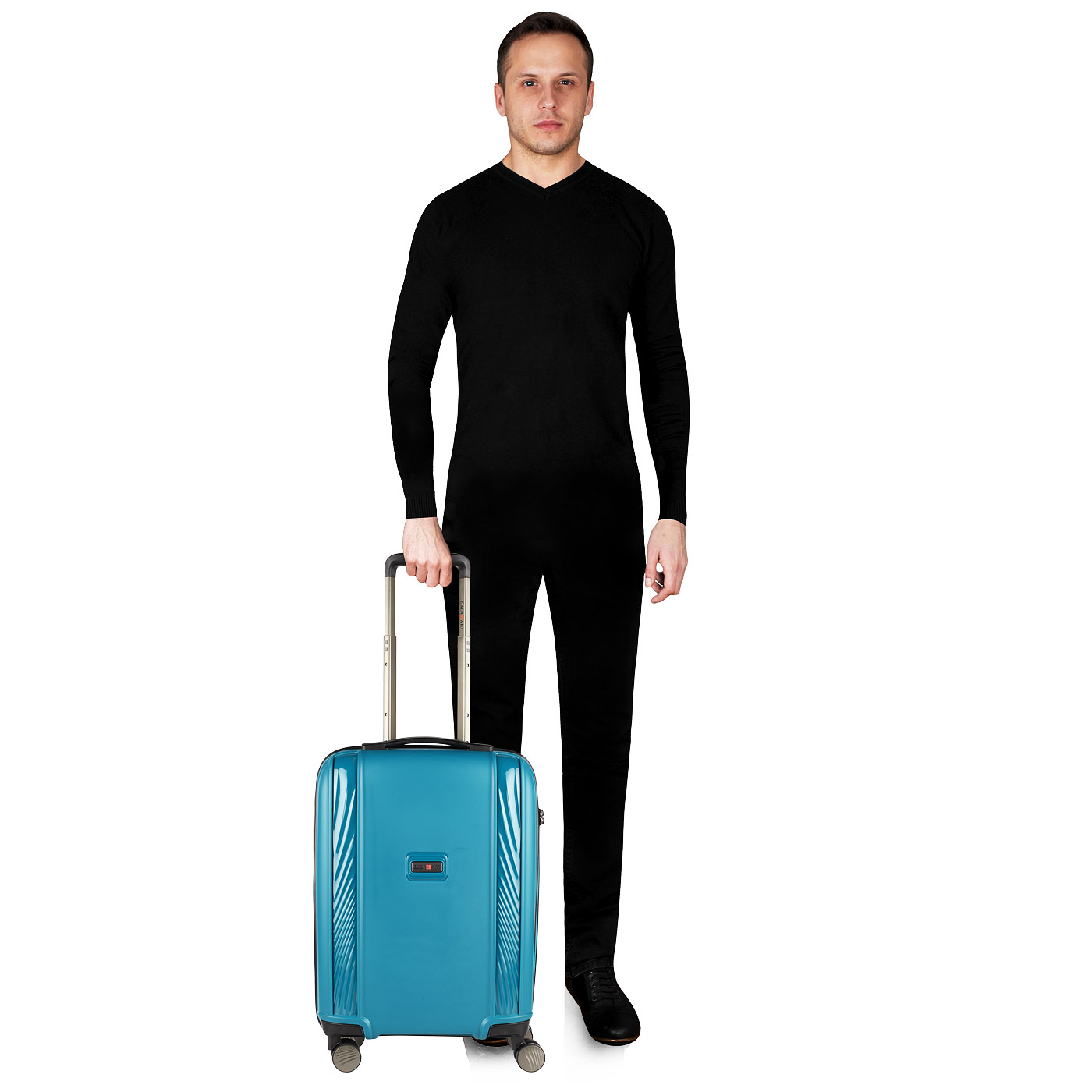 Чемодан маленький S из полипропилена Eberhart Storm