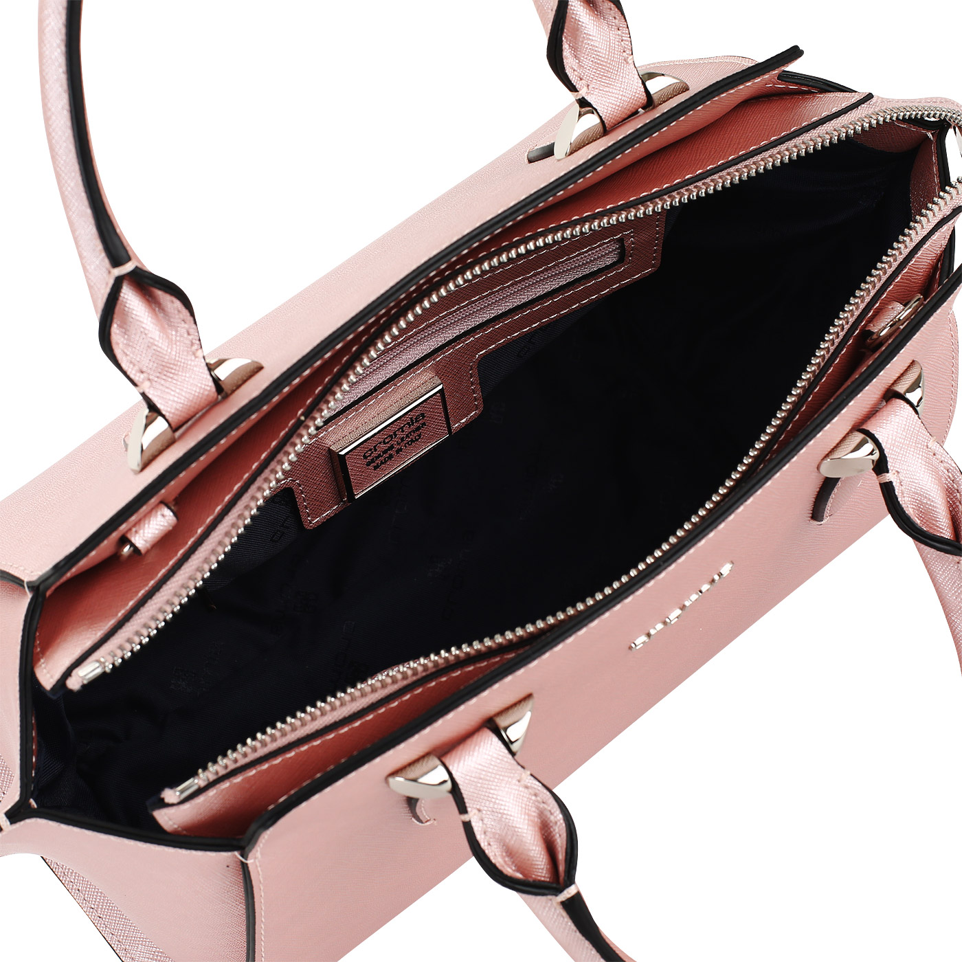 Сумка-трапеция из сафьяна Cromia Perla