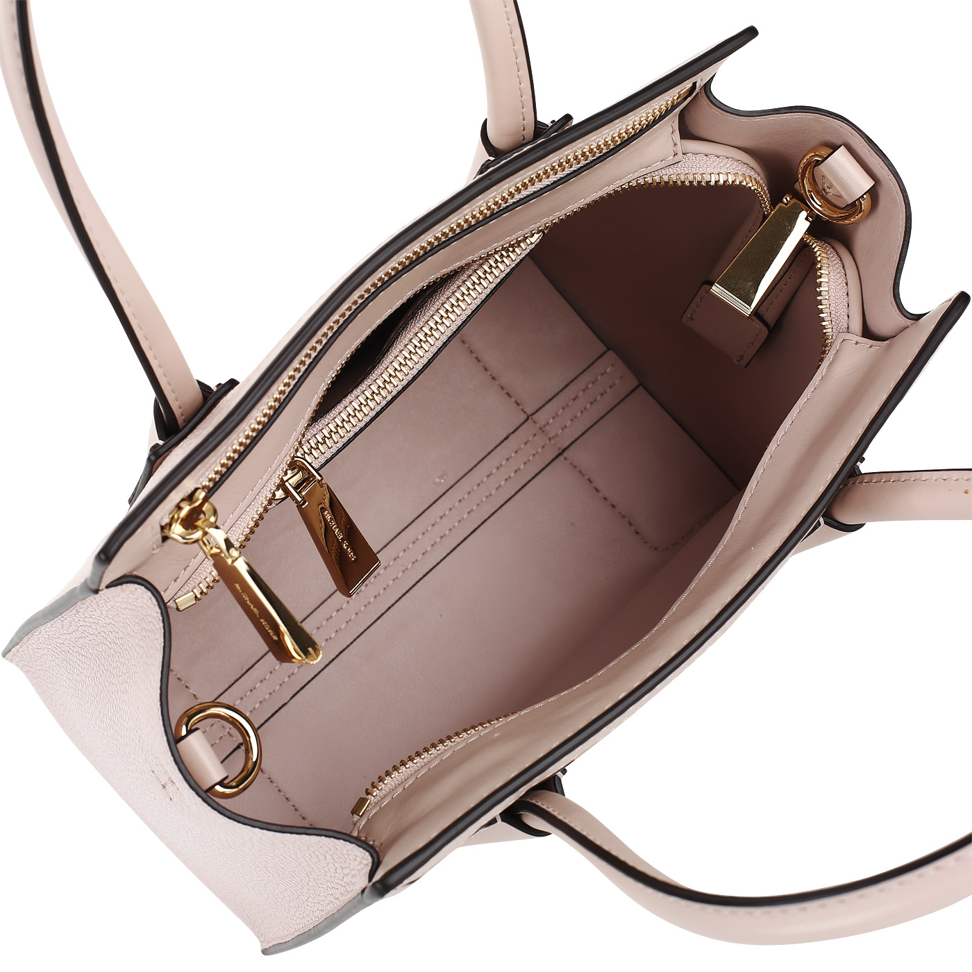 Розовая кожаная сумка Michael Kors Mercer Studio