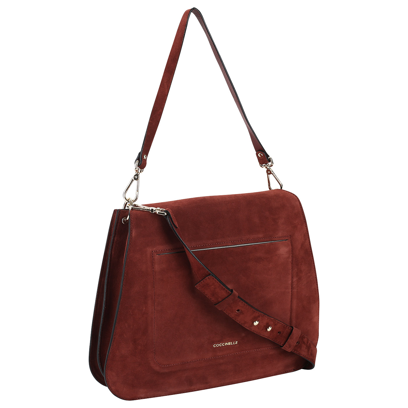 Замшевая сумка со съемным ремешком Coccinelle Jalouse suede