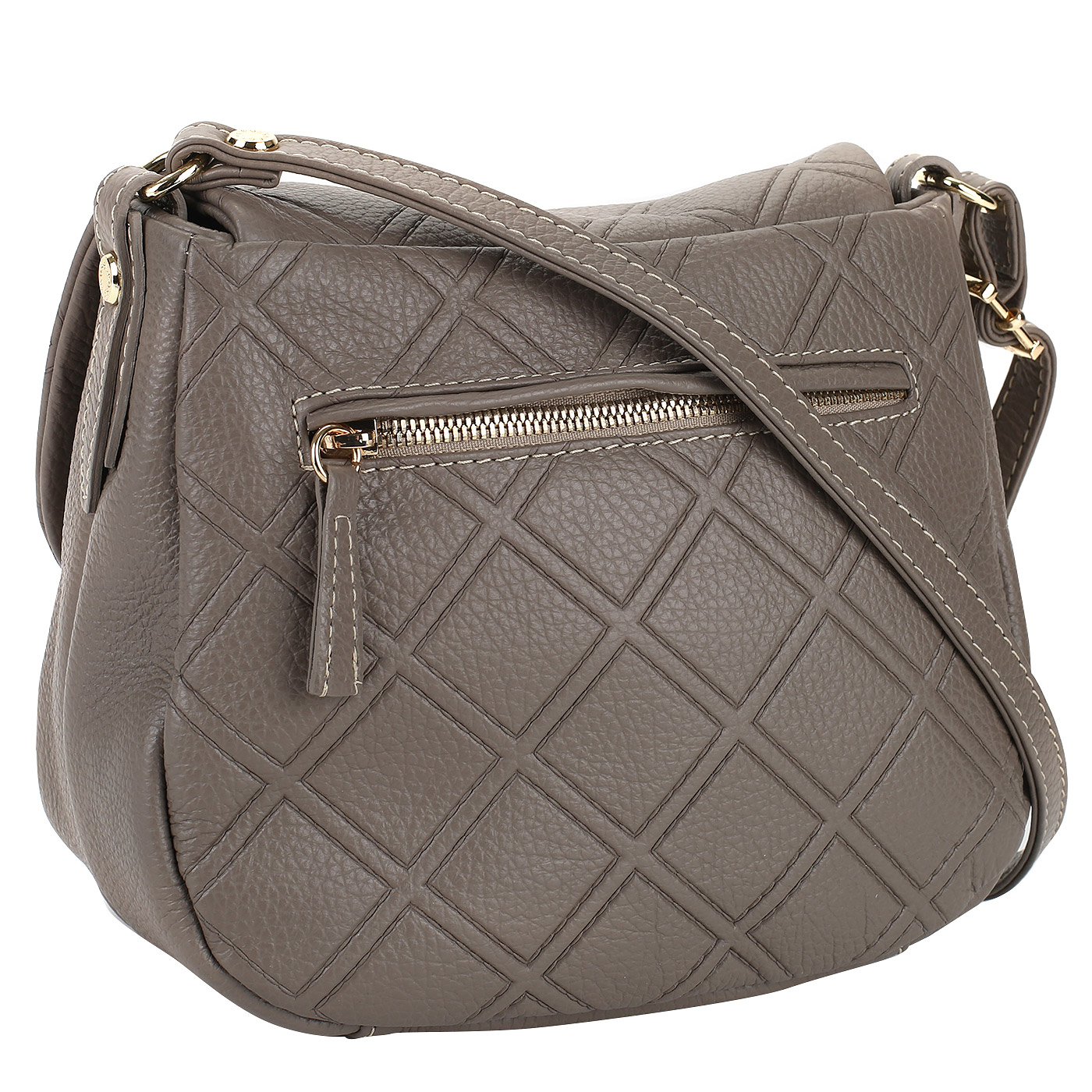 Стеганая сумочка-седло Bruno Rossi 