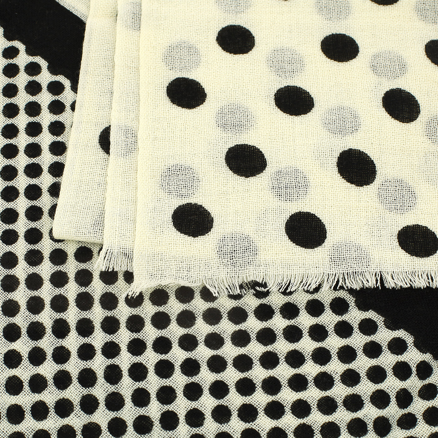 Черно-белый палантин Dispacci 