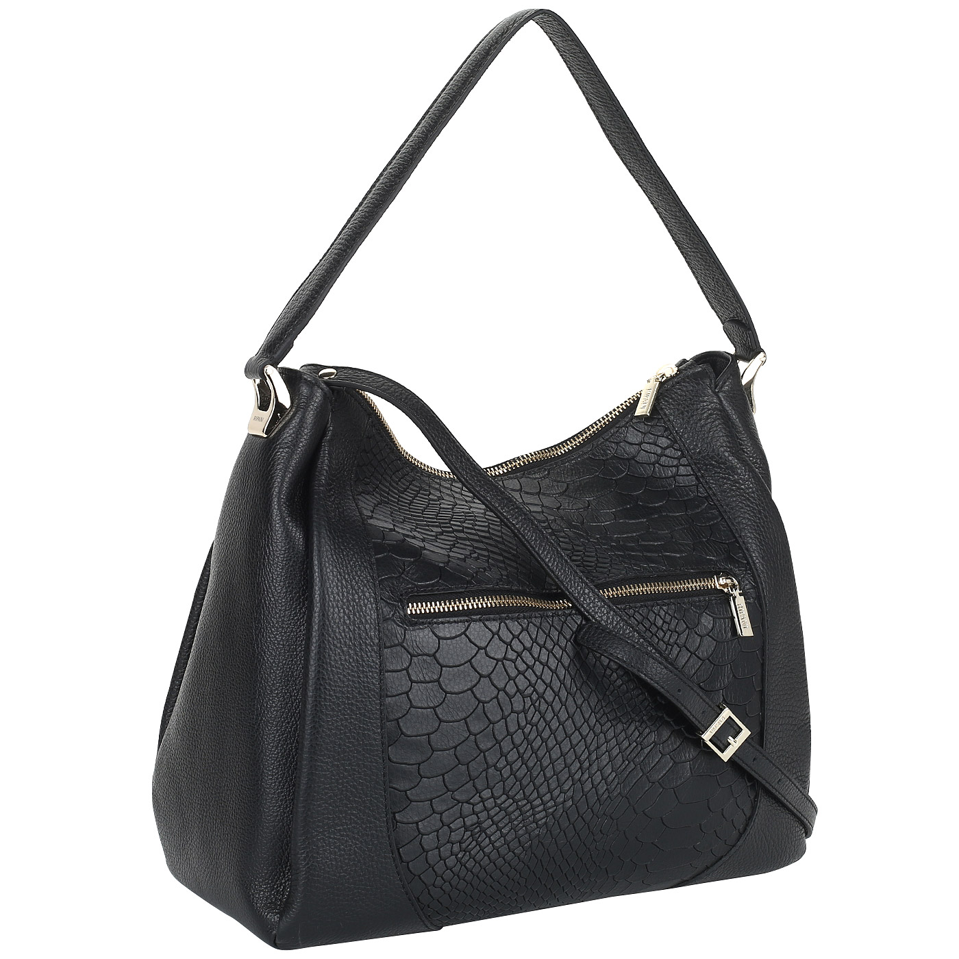 Черная кожаная сумка Ripani Azalea