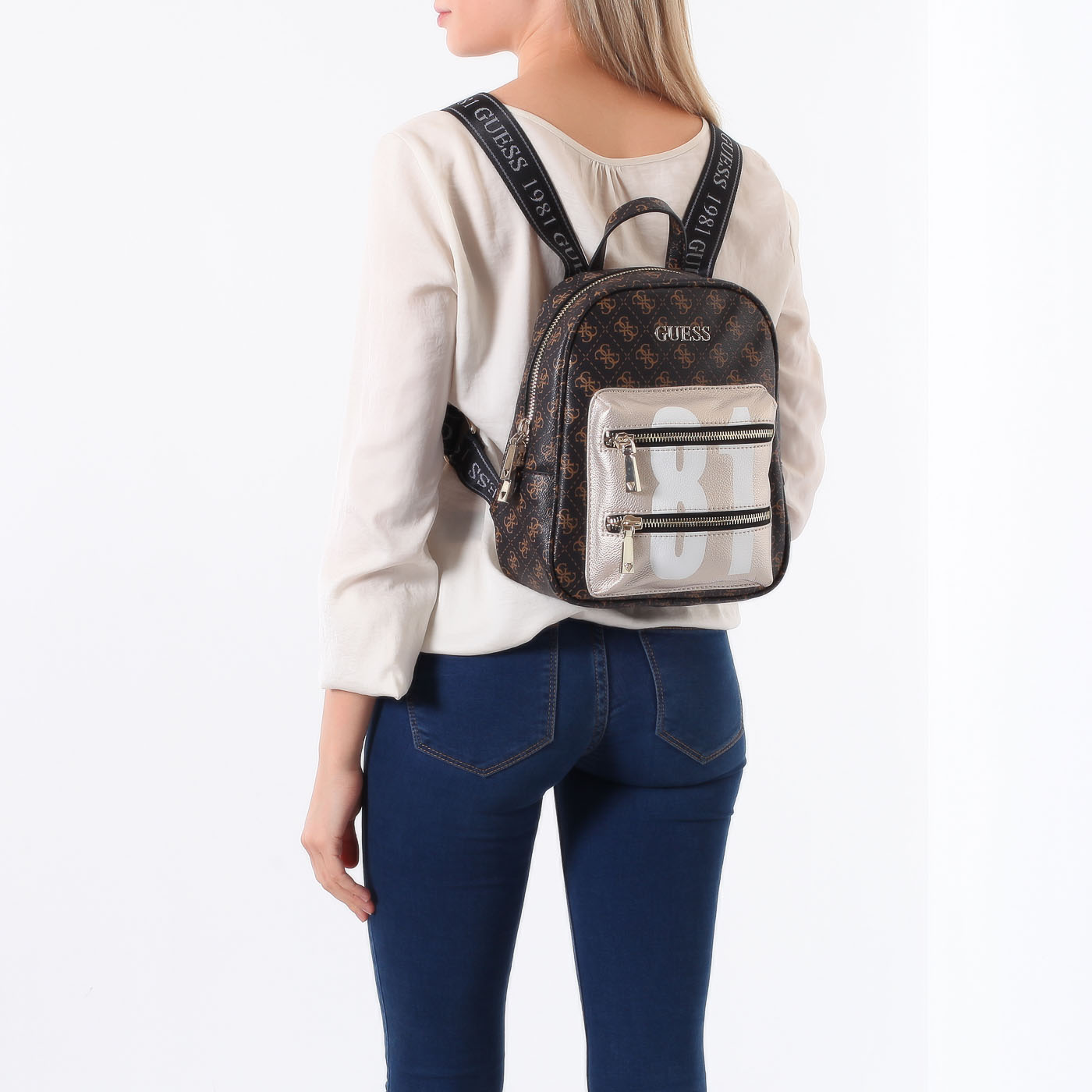 Рюкзак с логотипом бренда Guess Caley