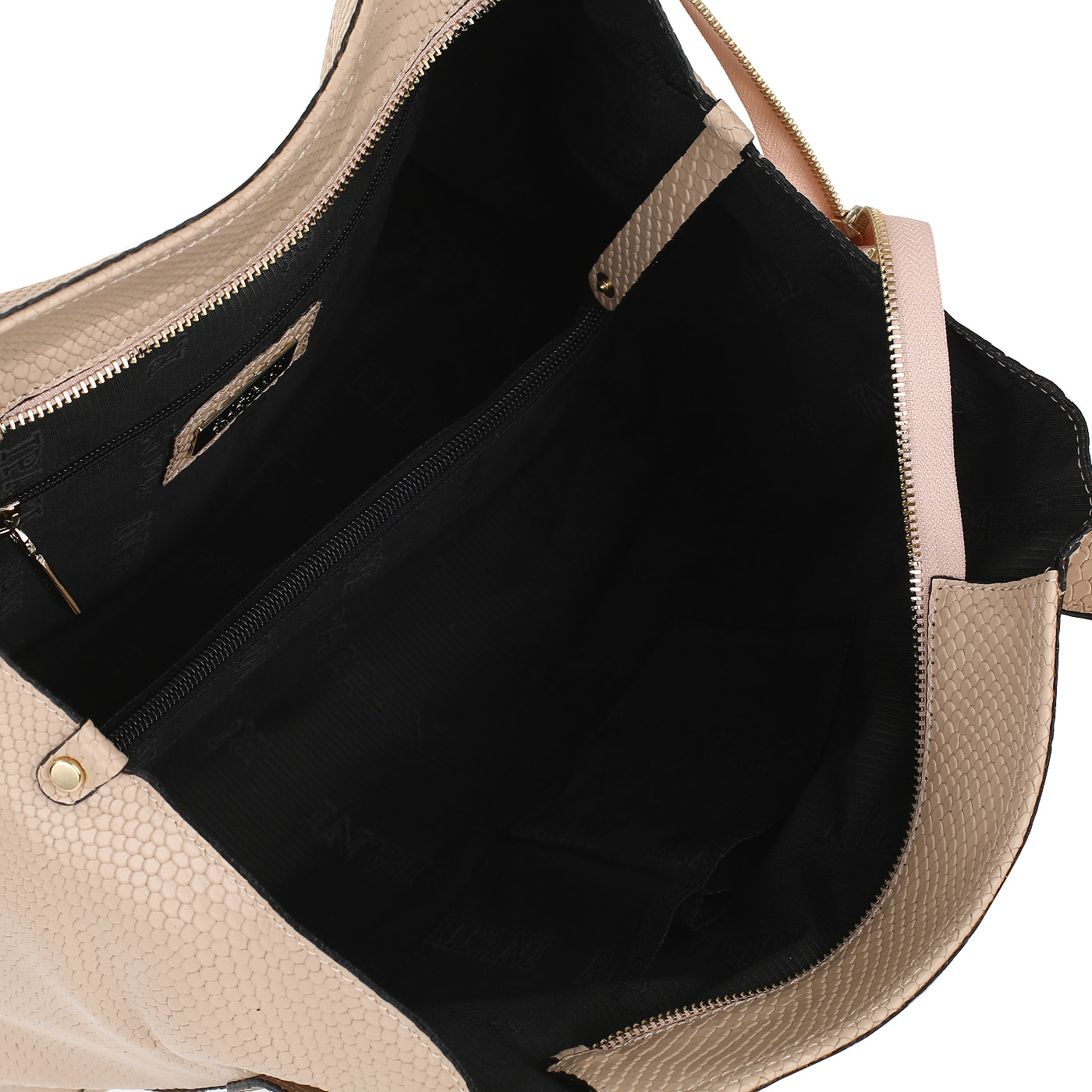 Бежевая сумка из кожи питона Ripani Bigia