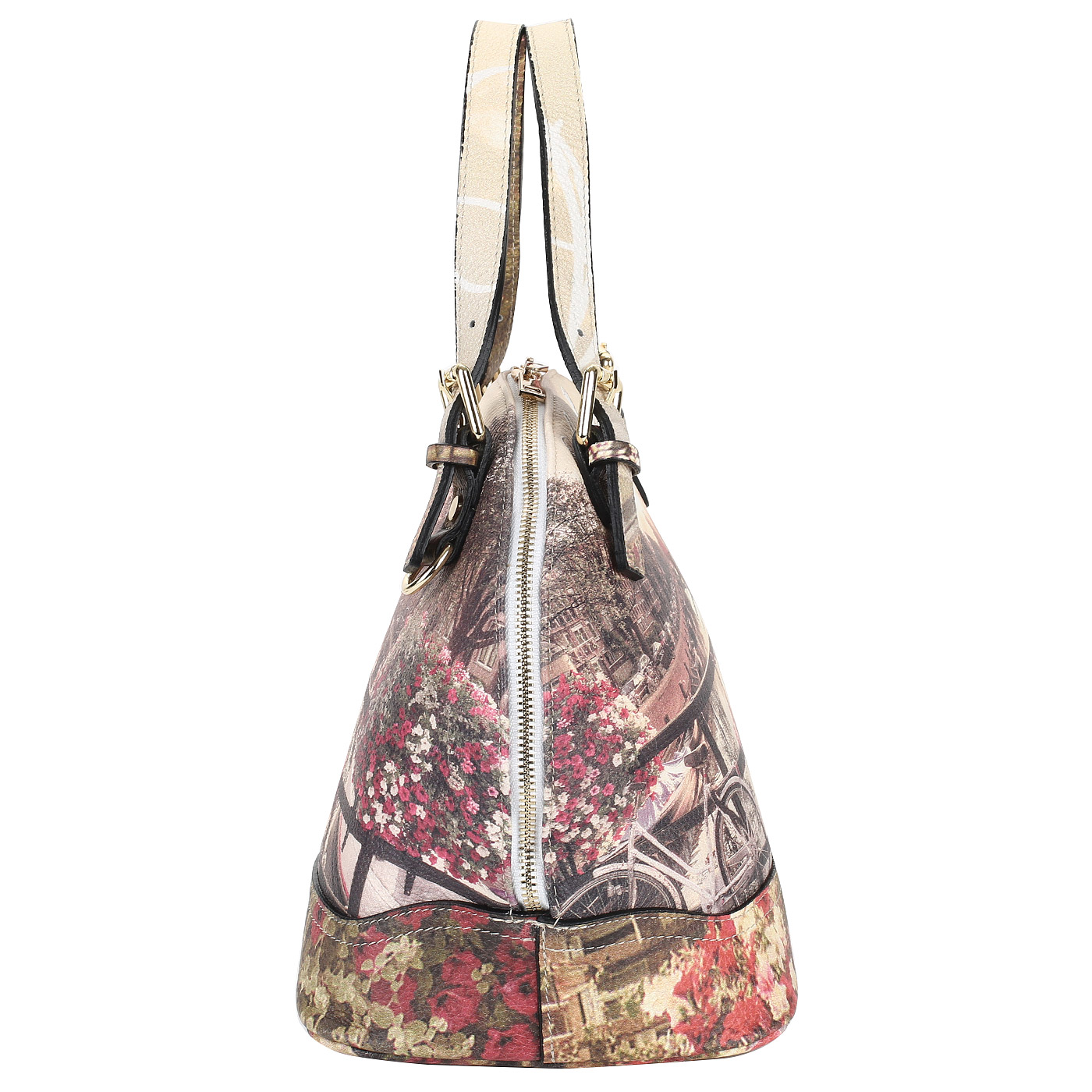 Кожаная сумка на двойной молнии Acquanegra Amsterdam