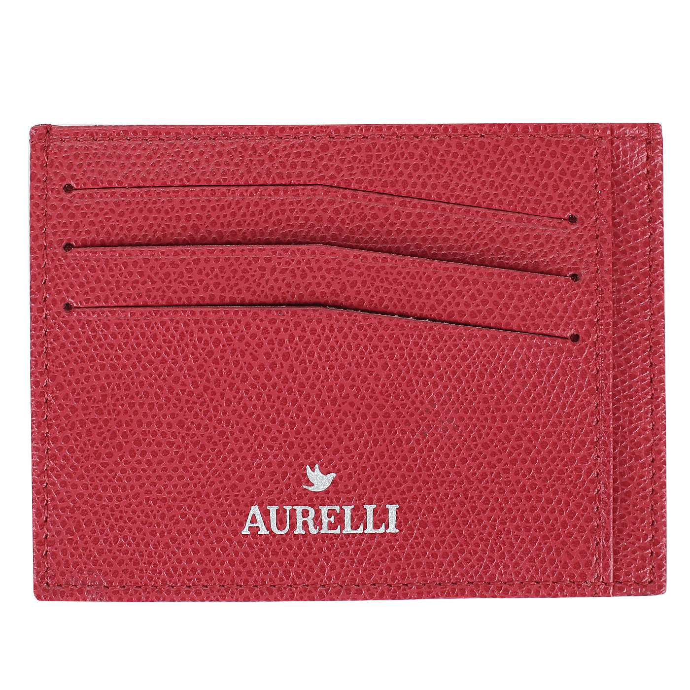 Aurelli Женская визитница из красной кожи